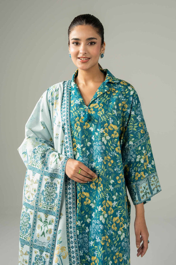 3 Piece - Printed Loose Fabric - 42504090 for Women - Freedom To Buy Collection | Nishat | Shop Online