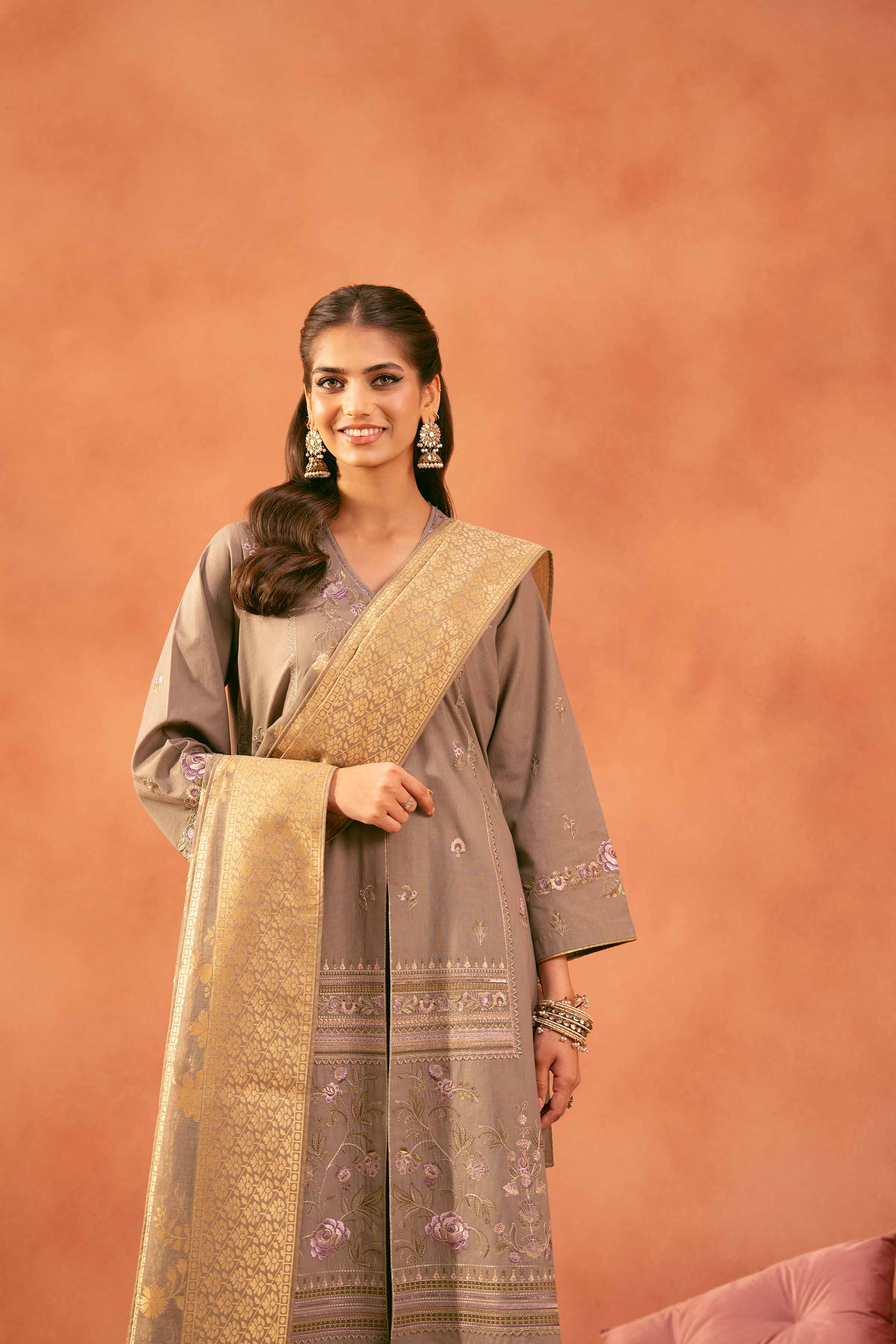 3 Piece - Embroidered Suit - 42519102 for Women - Unstitched Collection | Nishat | Shop Online