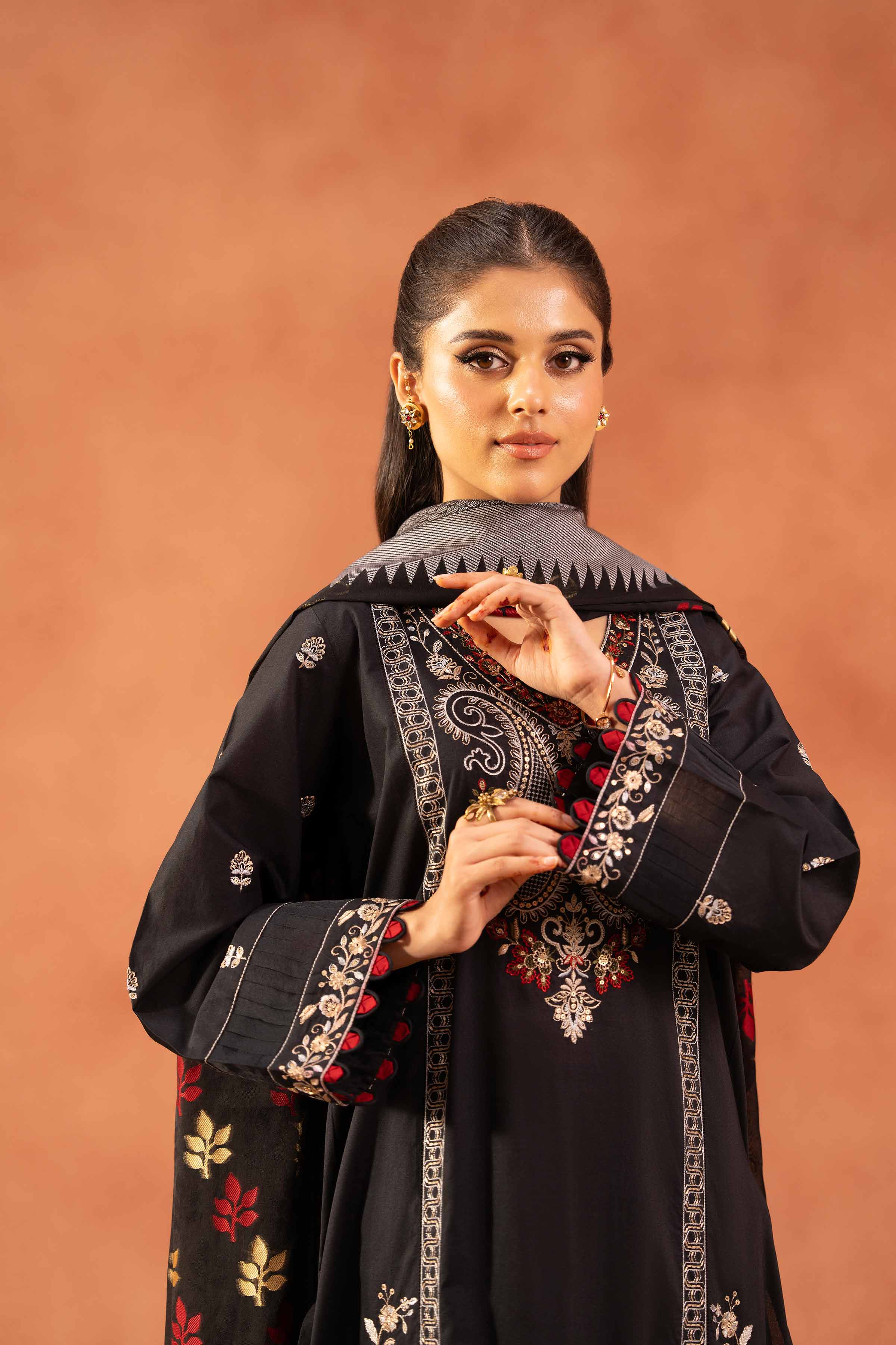 3 Piece - Embroidered Suit - 42519106 for Women - Unstitched Collection | Nishat | Shop Online