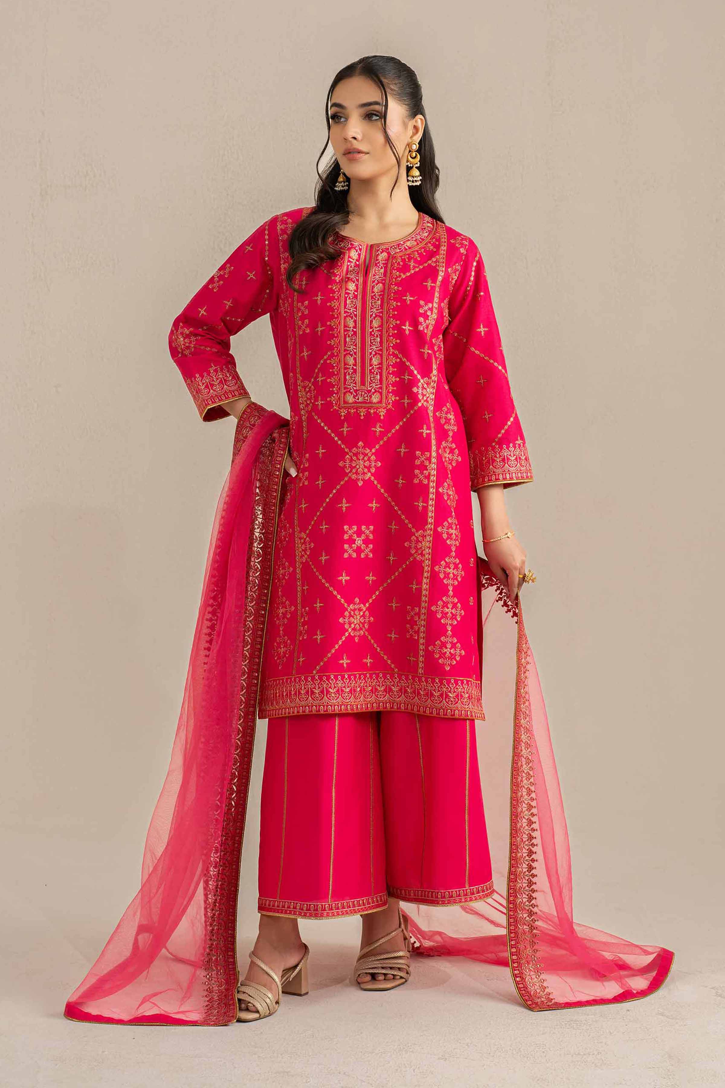 3 Piece - Embroidered Suit - 42519116 for Women - Unstitched Collection | Nishat | Shop Online