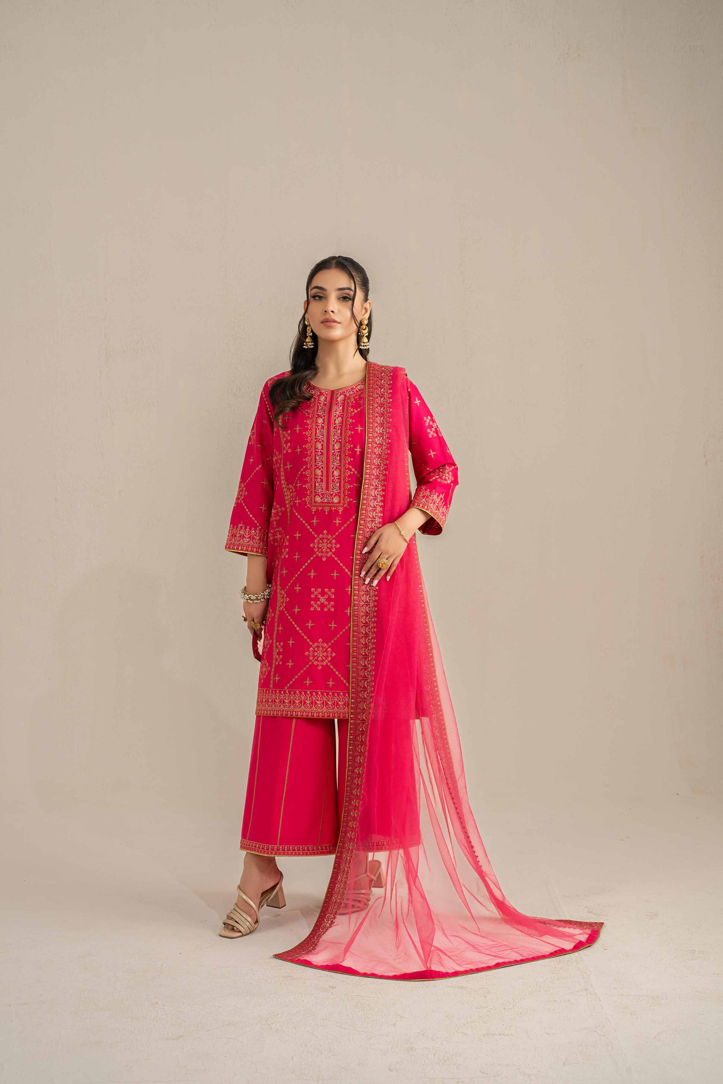 3 Piece - Embroidered Suit - 42519116 for Women - Unstitched Collection | Nishat | Shop Online