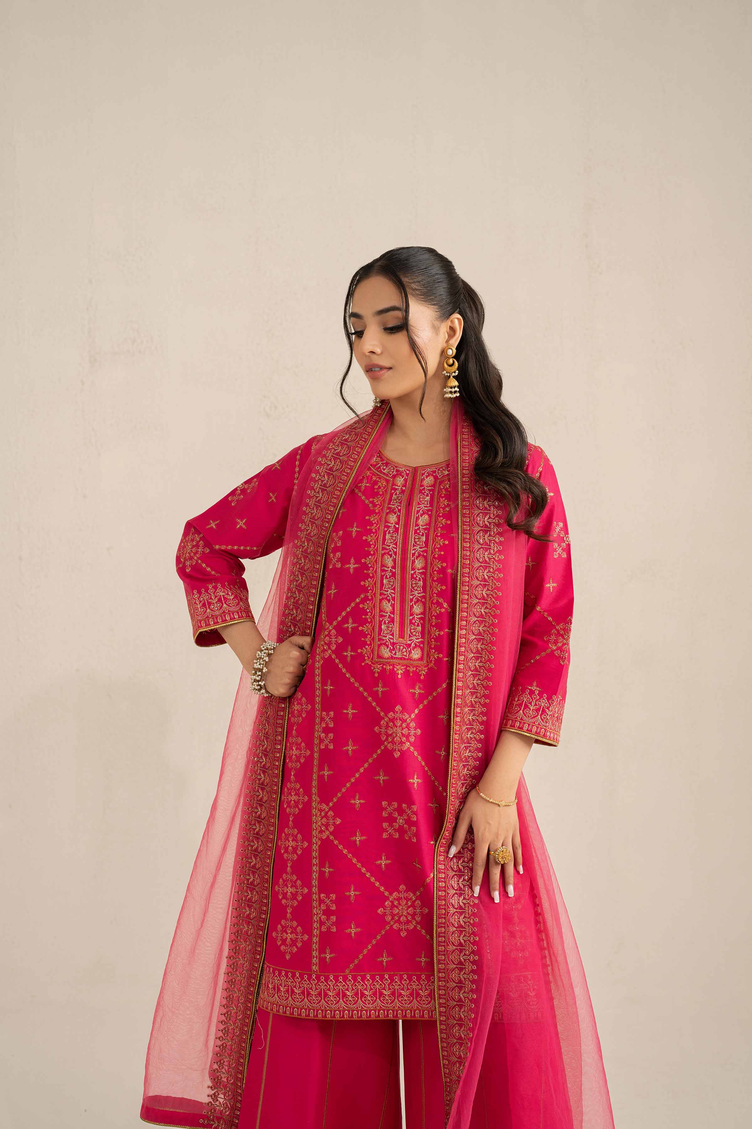 3 Piece - Embroidered Suit - 42519116 for Women - Unstitched Collection | Nishat | Shop Online