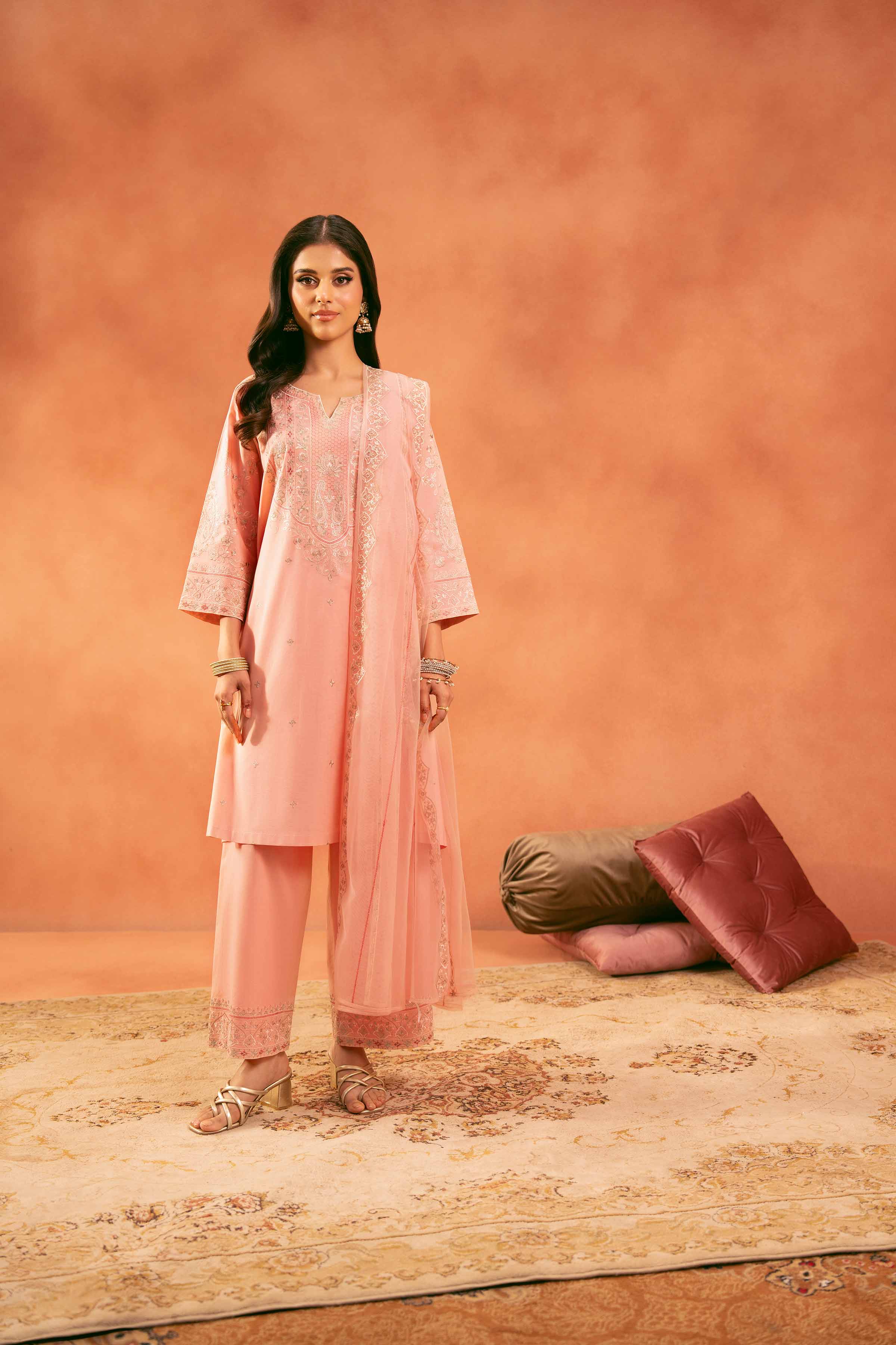 3 Piece - Embroidered Suit - 42519118 for Women - Unstitched Collection | Nishat | Shop Online