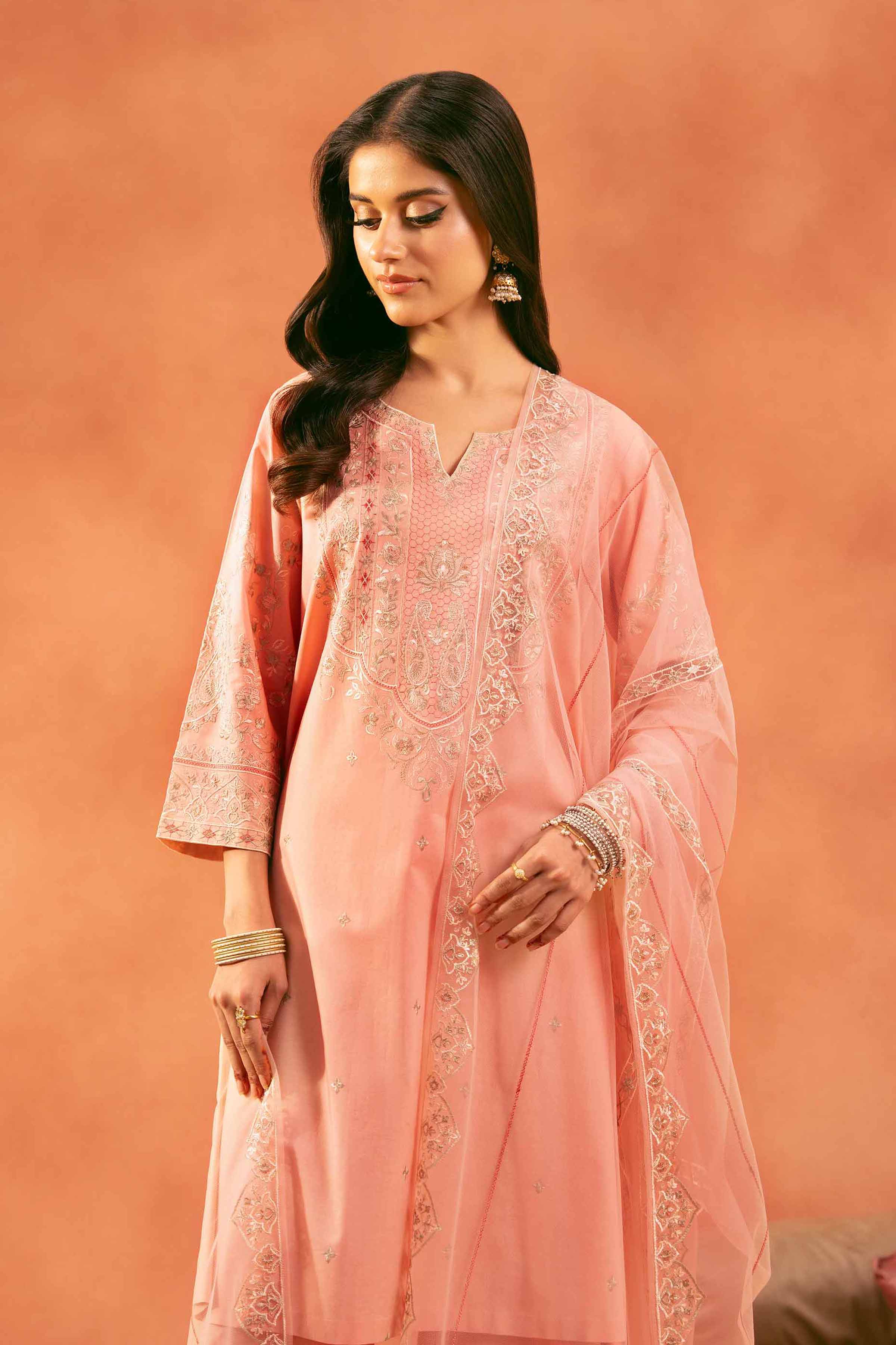 3 Piece - Embroidered Suit - 42519118 for Women - Unstitched Collection | Nishat | Shop Online