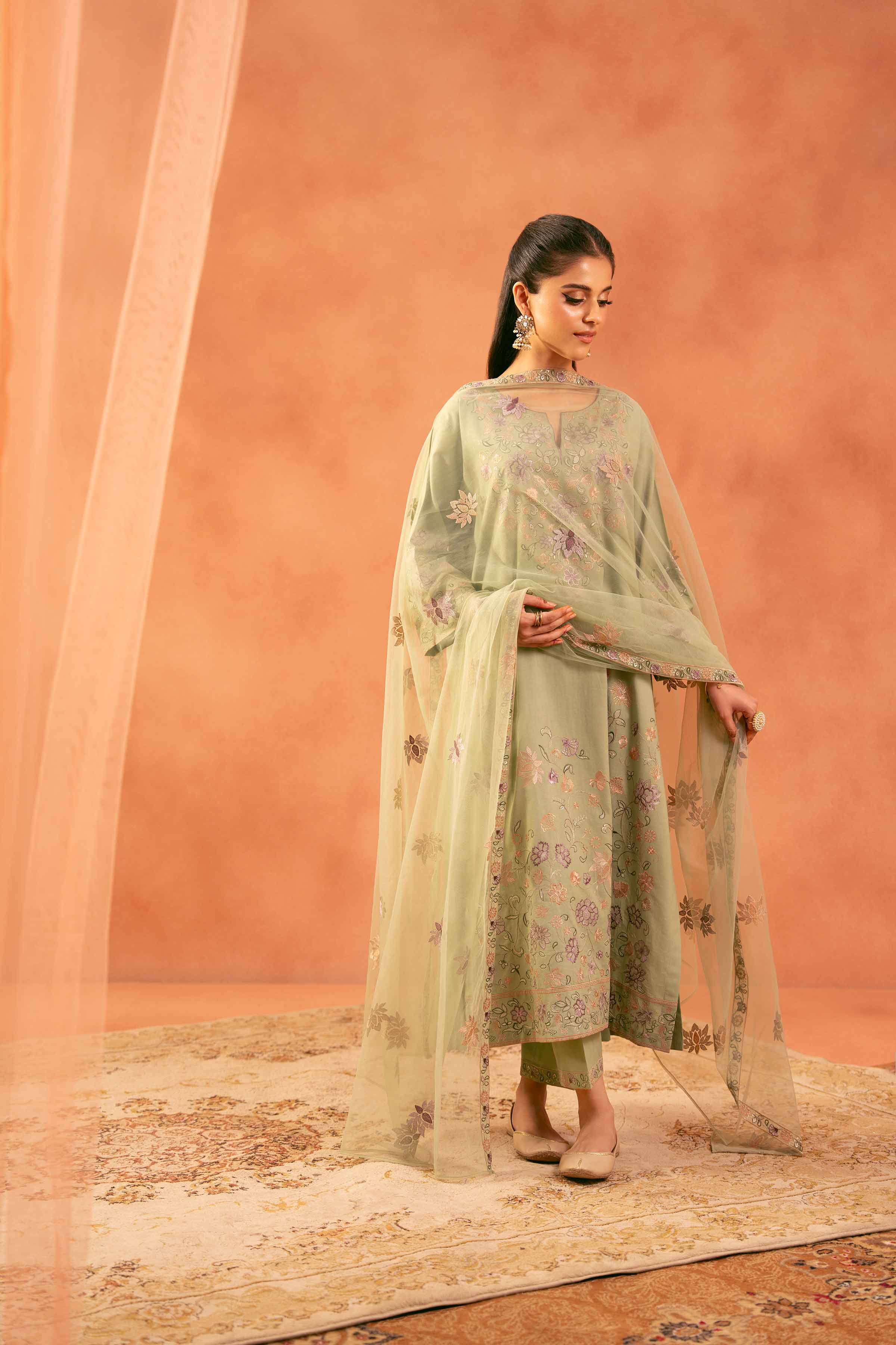 3 Piece - Embroidered Suit - 42519119 for Women - Unstitched Collection | Nishat | Shop Online