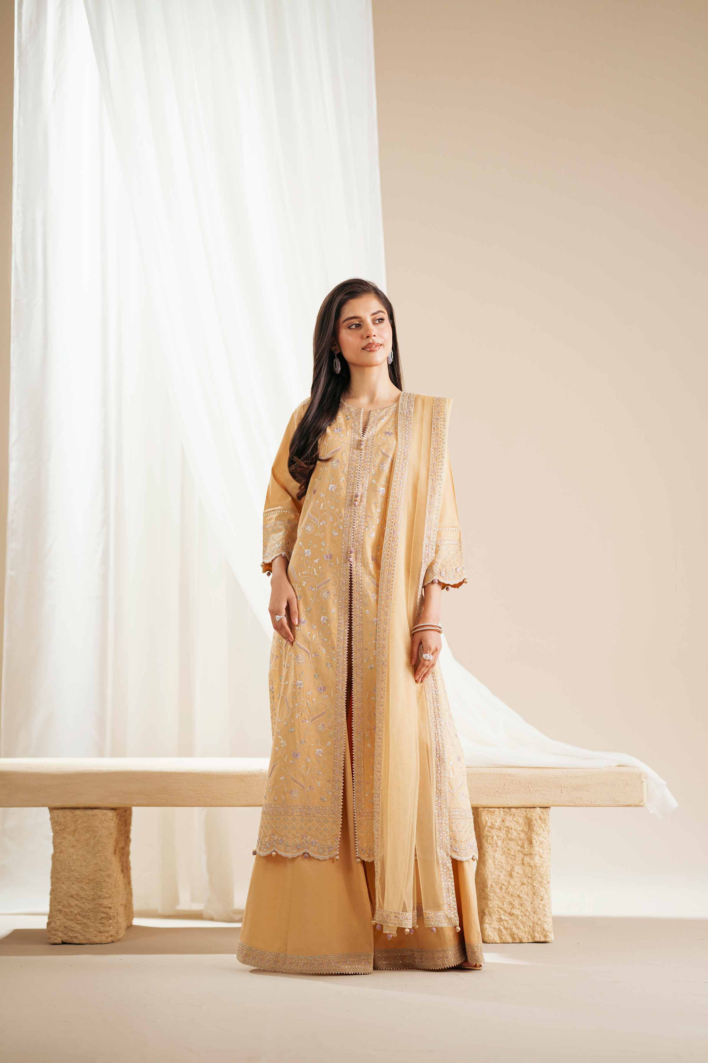 3 Piece - Embroidered Suit - 42519120 for Women - Unstitched Collection | Nishat | Shop Online