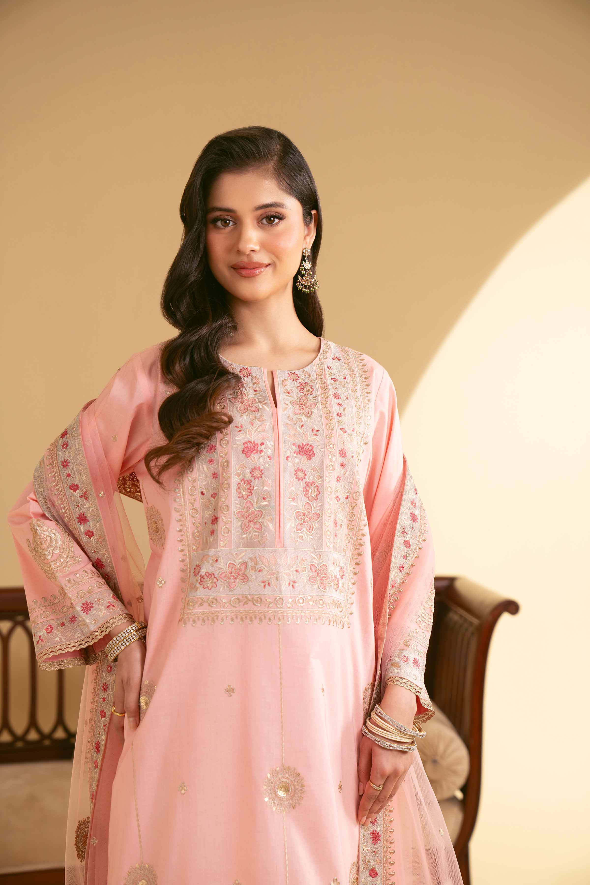 3 Piece - Embroidered Suit - 42519121 for Women - Unstitched Collection | Nishat | Shop Online