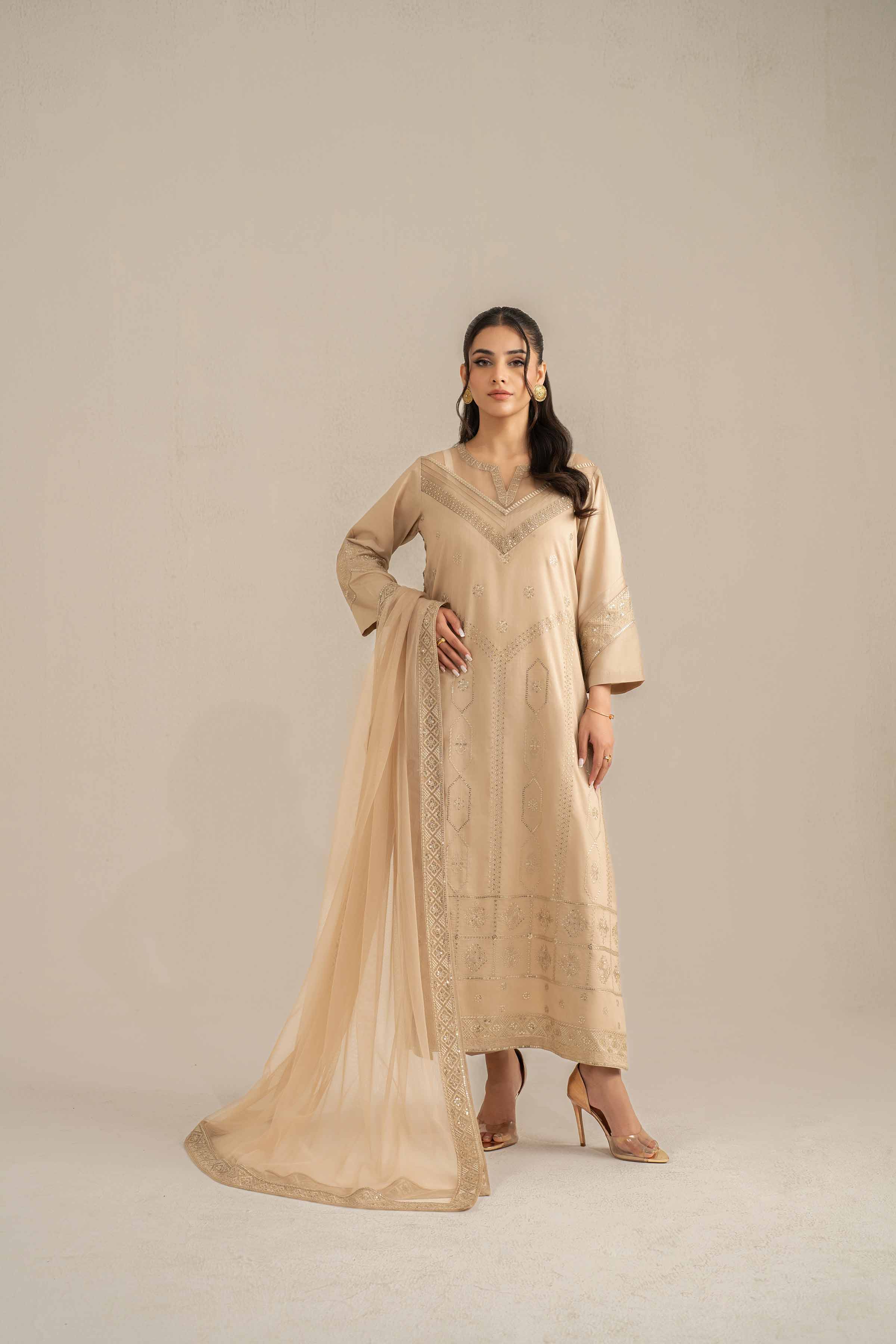 3 Piece - Embroidered Suit - 42519122 for Women - Unstitched Collection | Nishat | Shop Online