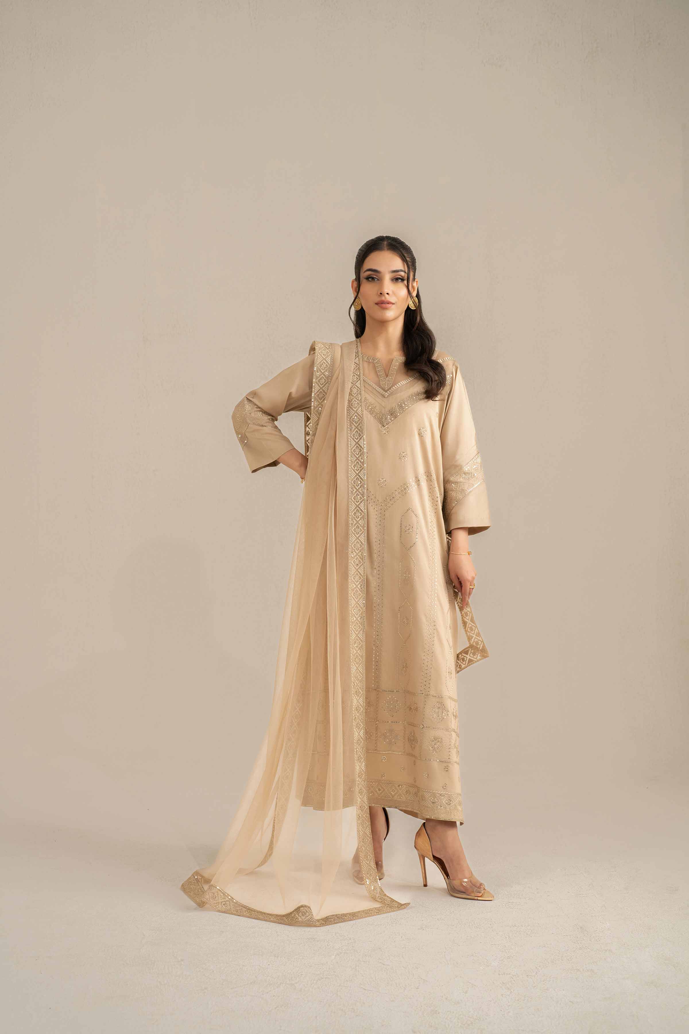 3 Piece - Embroidered Suit - 42519122 for Women - Unstitched Collection | Nishat | Shop Online