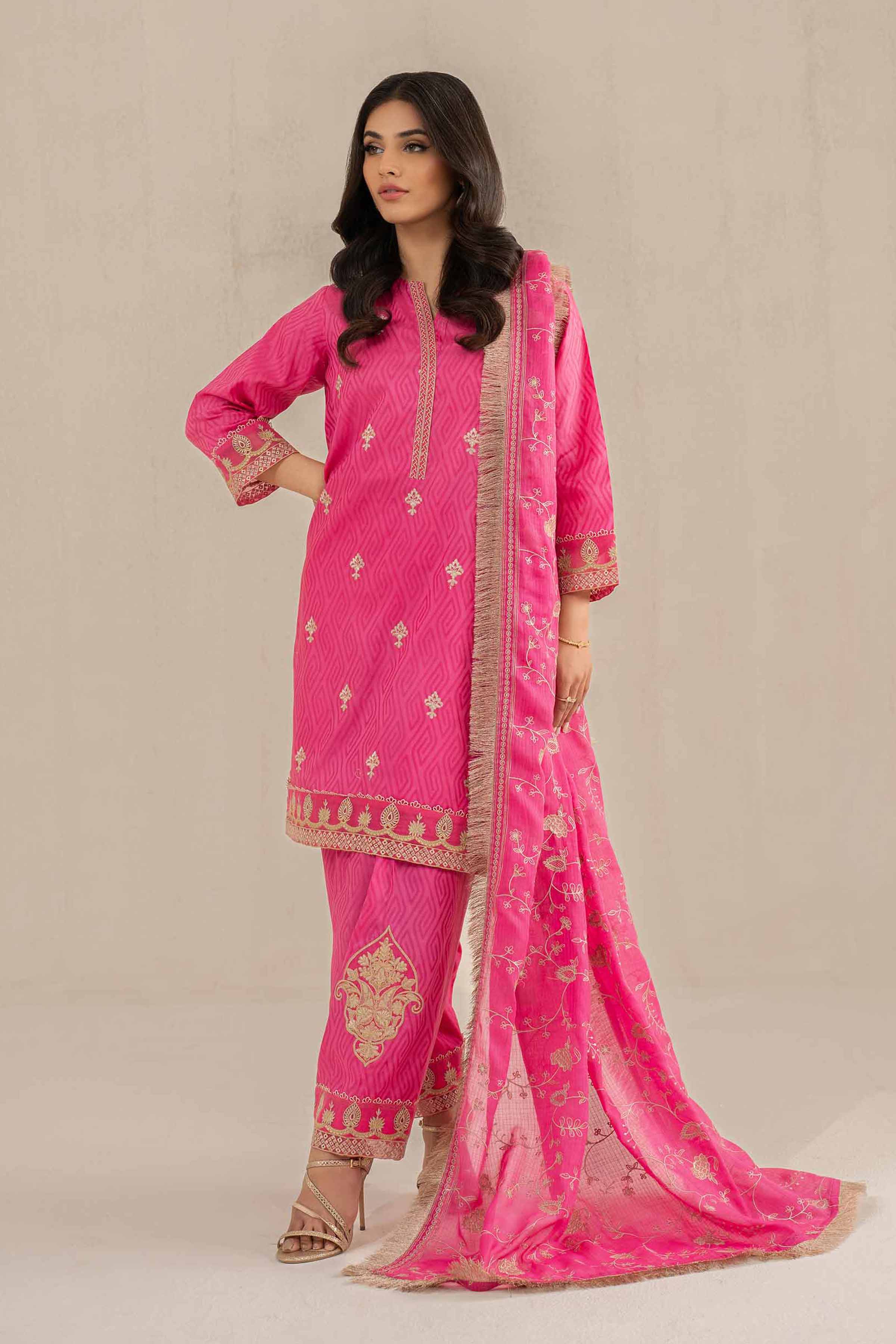 3 Piece - Embroidered Suit - 42519135 for Women - Unstitched Collection | Nishat | Shop Online