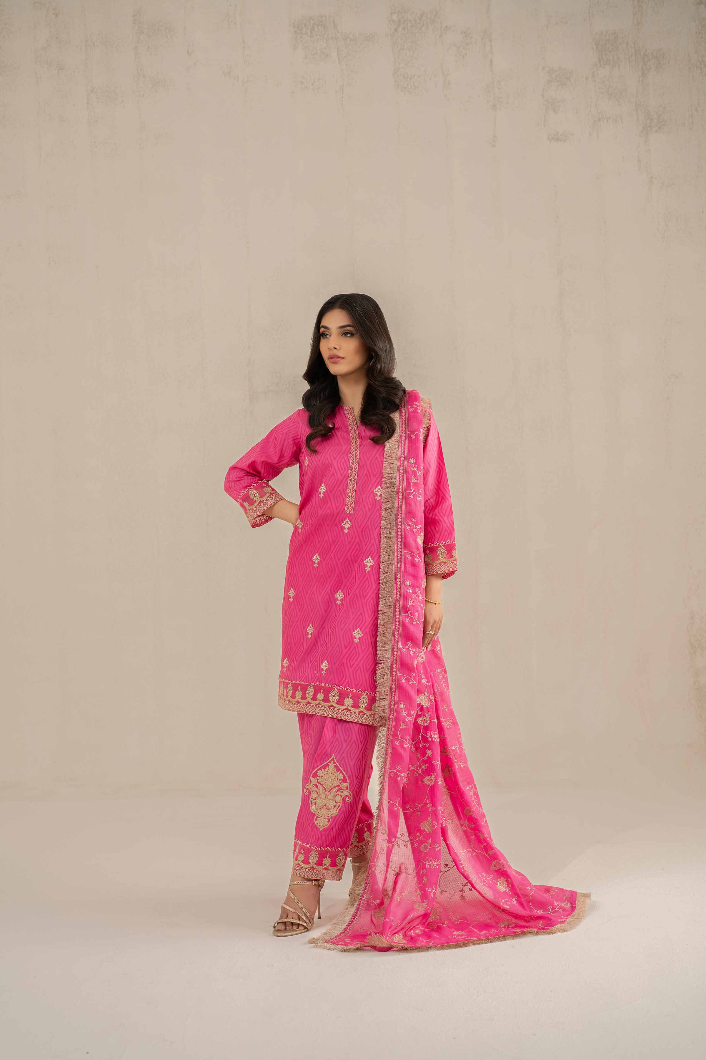 3 Piece - Embroidered Suit - 42519135 for Women - Unstitched Collection | Nishat | Shop Online
