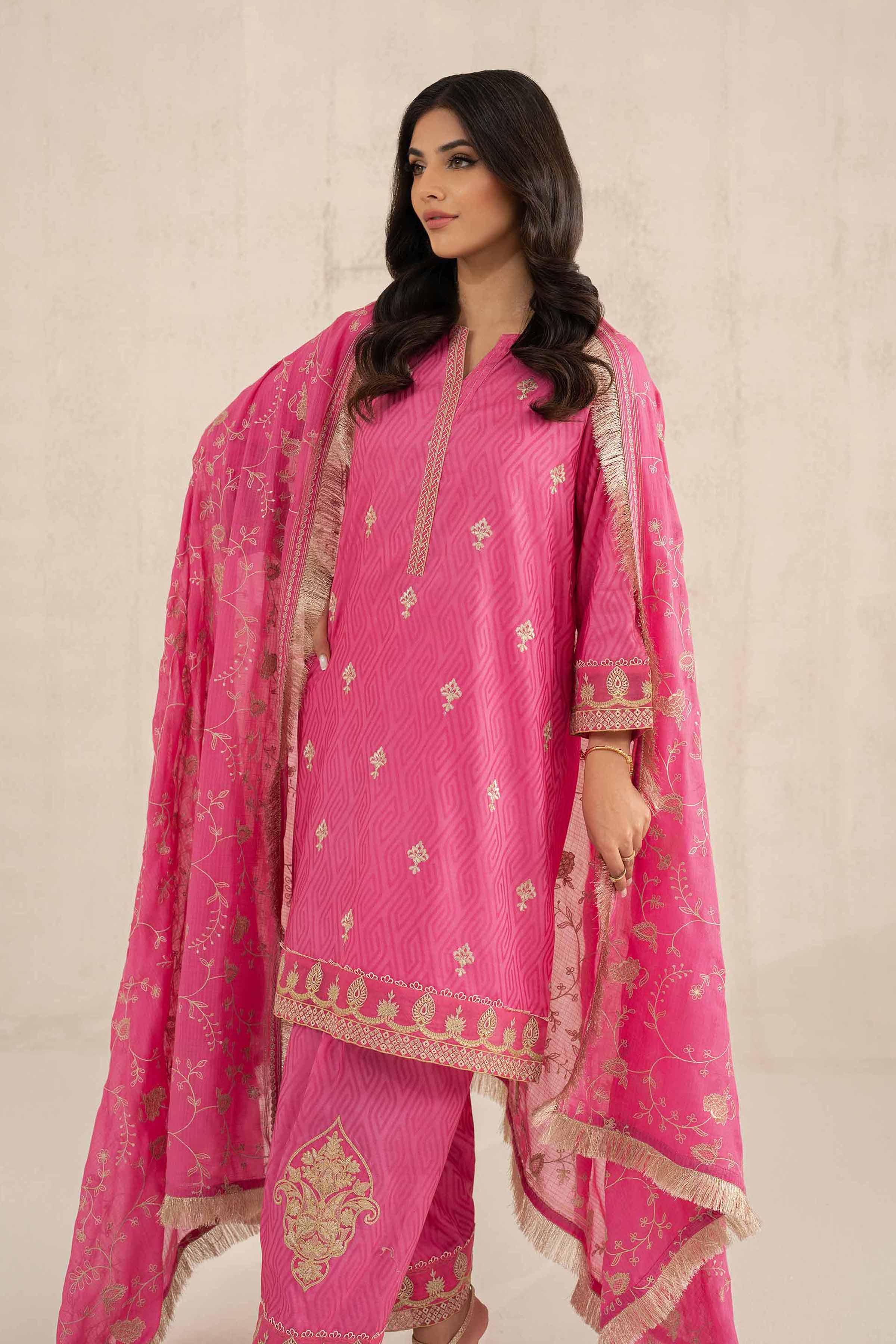 3 Piece - Embroidered Suit - 42519135 for Women - Unstitched Collection | Nishat | Shop Online