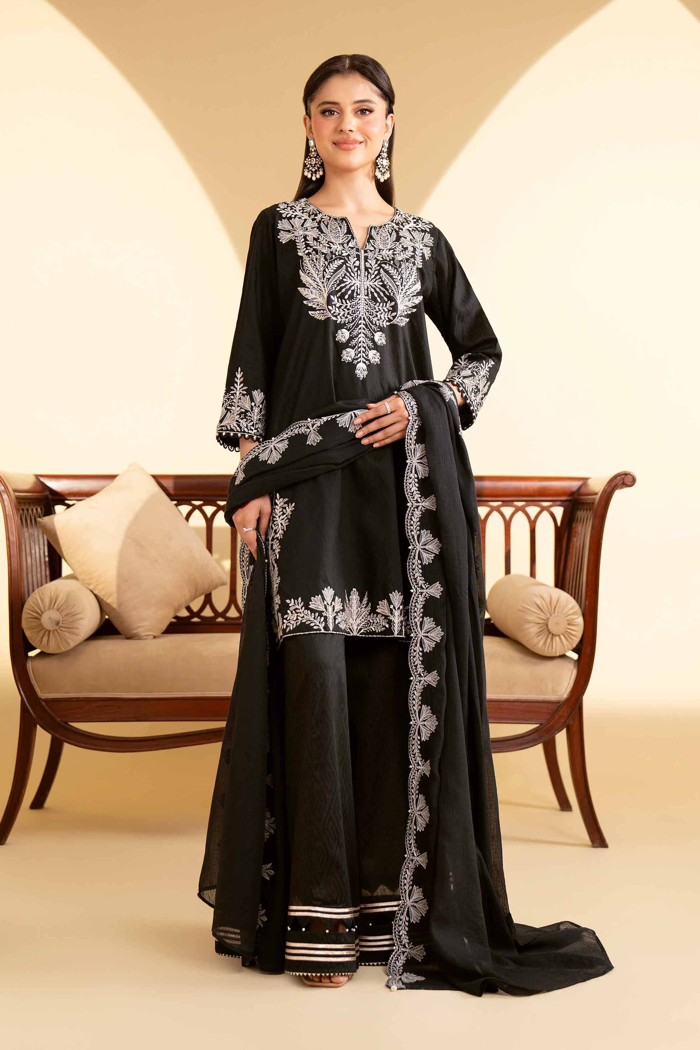 3 Piece - Embroidered Suit - 42519136 for Women - Unstitched Collection | Nishat | Shop Online