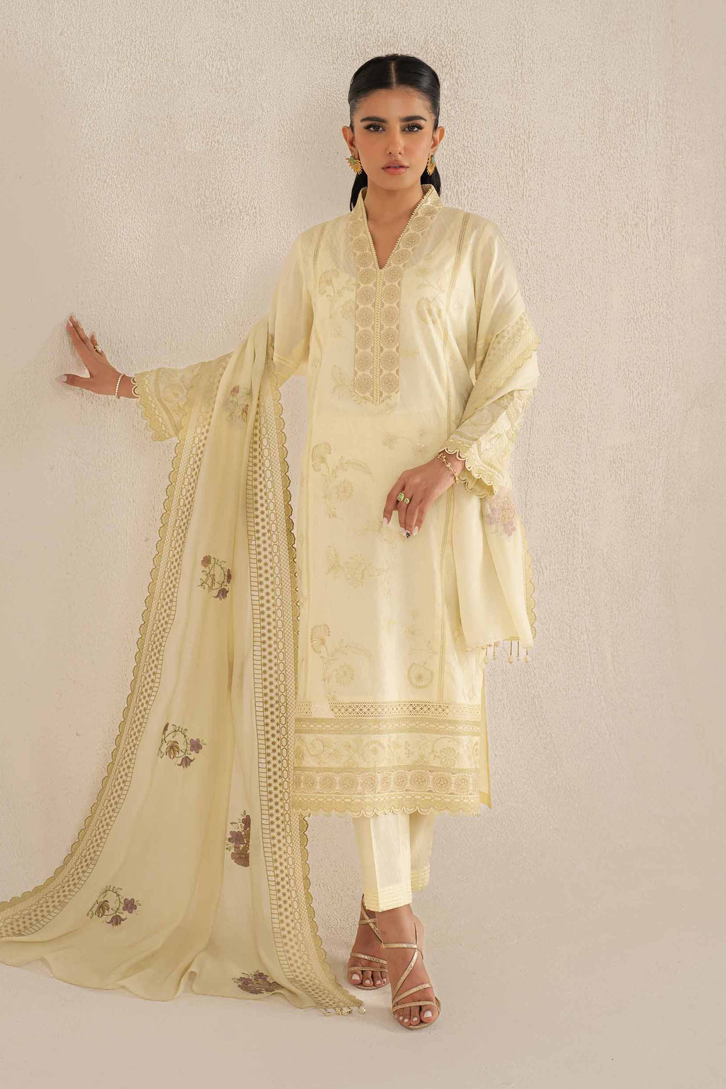 3 Piece - Embroidered Suit - 42519137 for Women - Unstitched Collection | Nishat | Shop Online