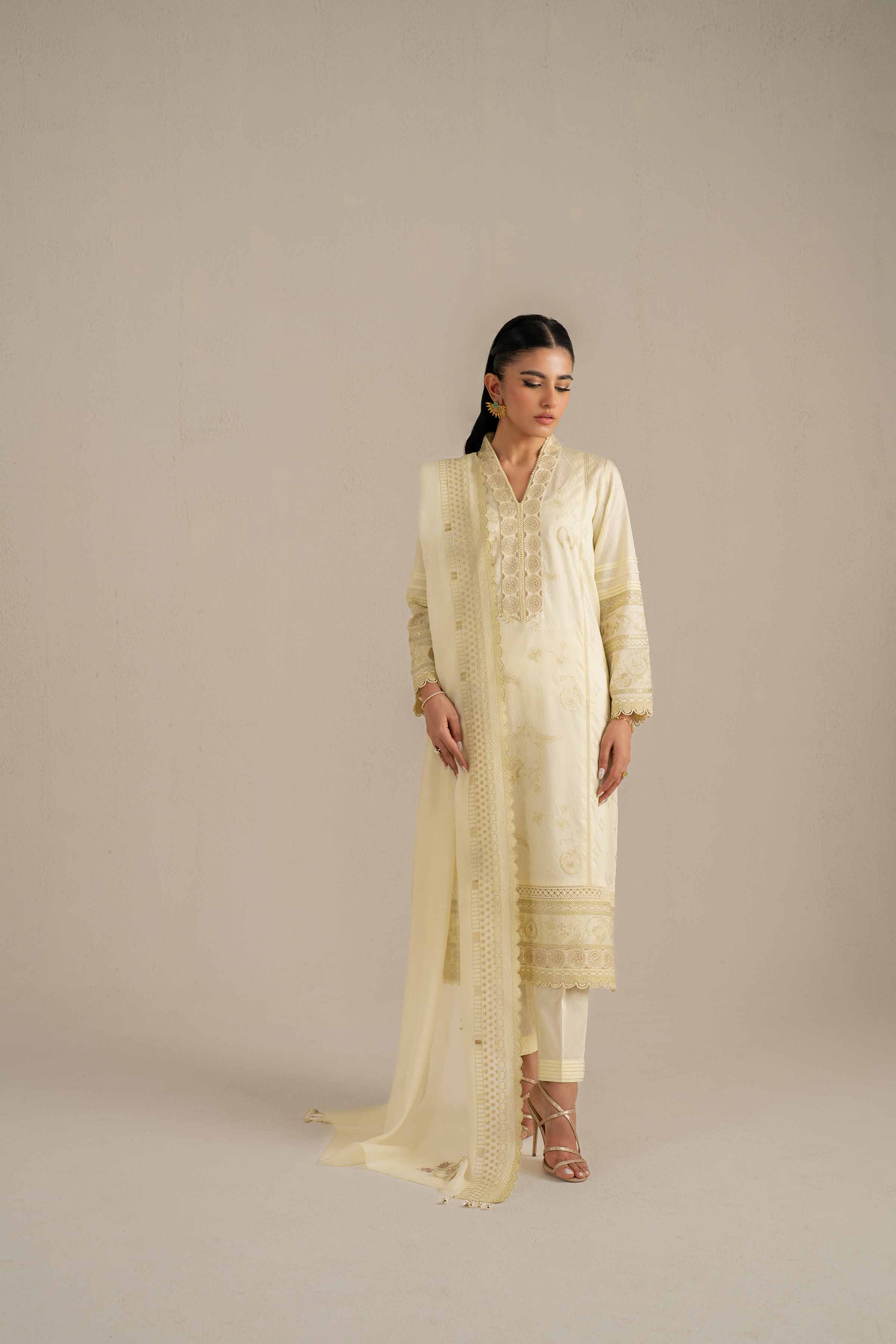 3 Piece - Embroidered Suit - 42519137 for Women - Unstitched Collection | Nishat | Shop Online
