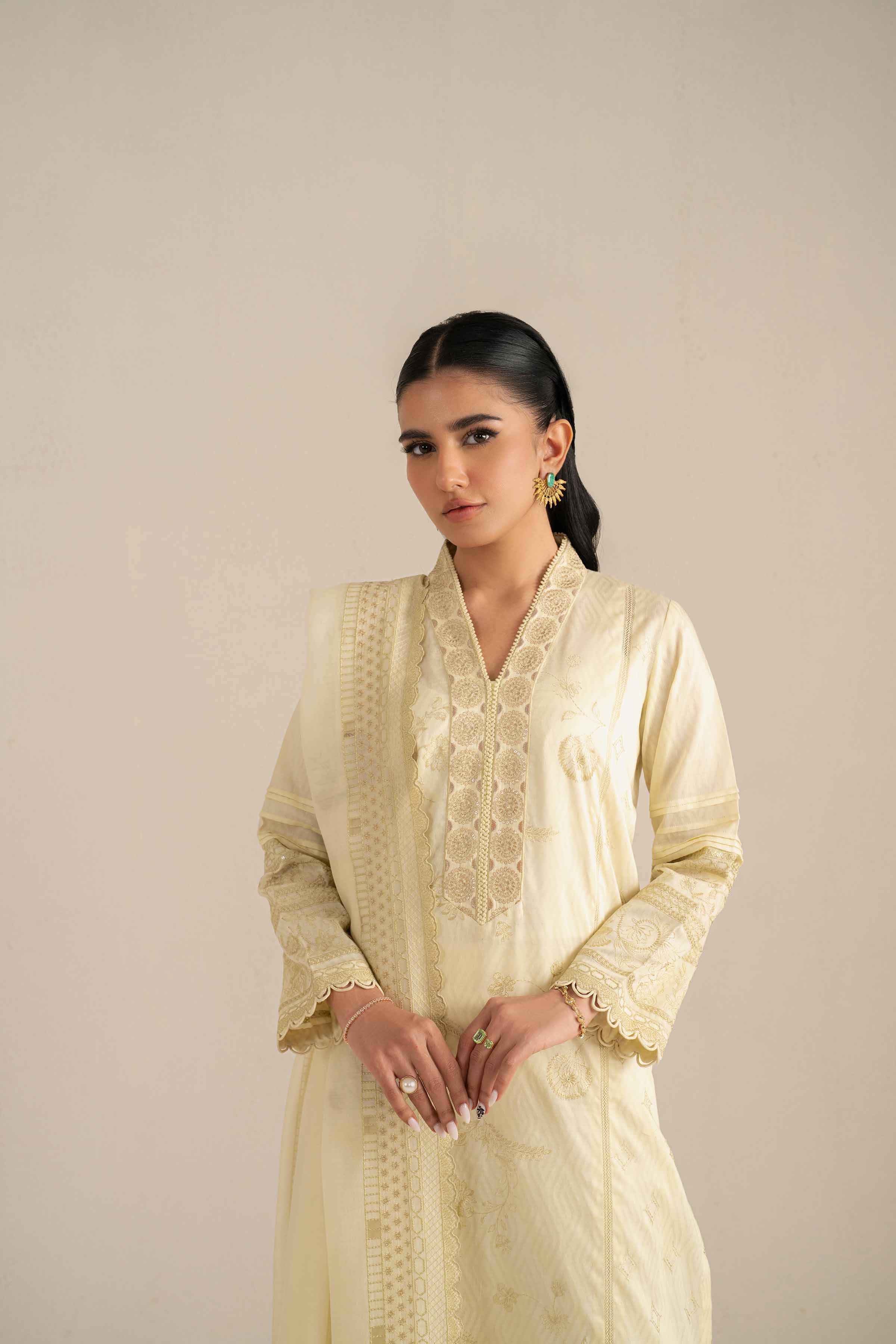 3 Piece - Embroidered Suit - 42519137 for Women - Unstitched Collection | Nishat | Shop Online
