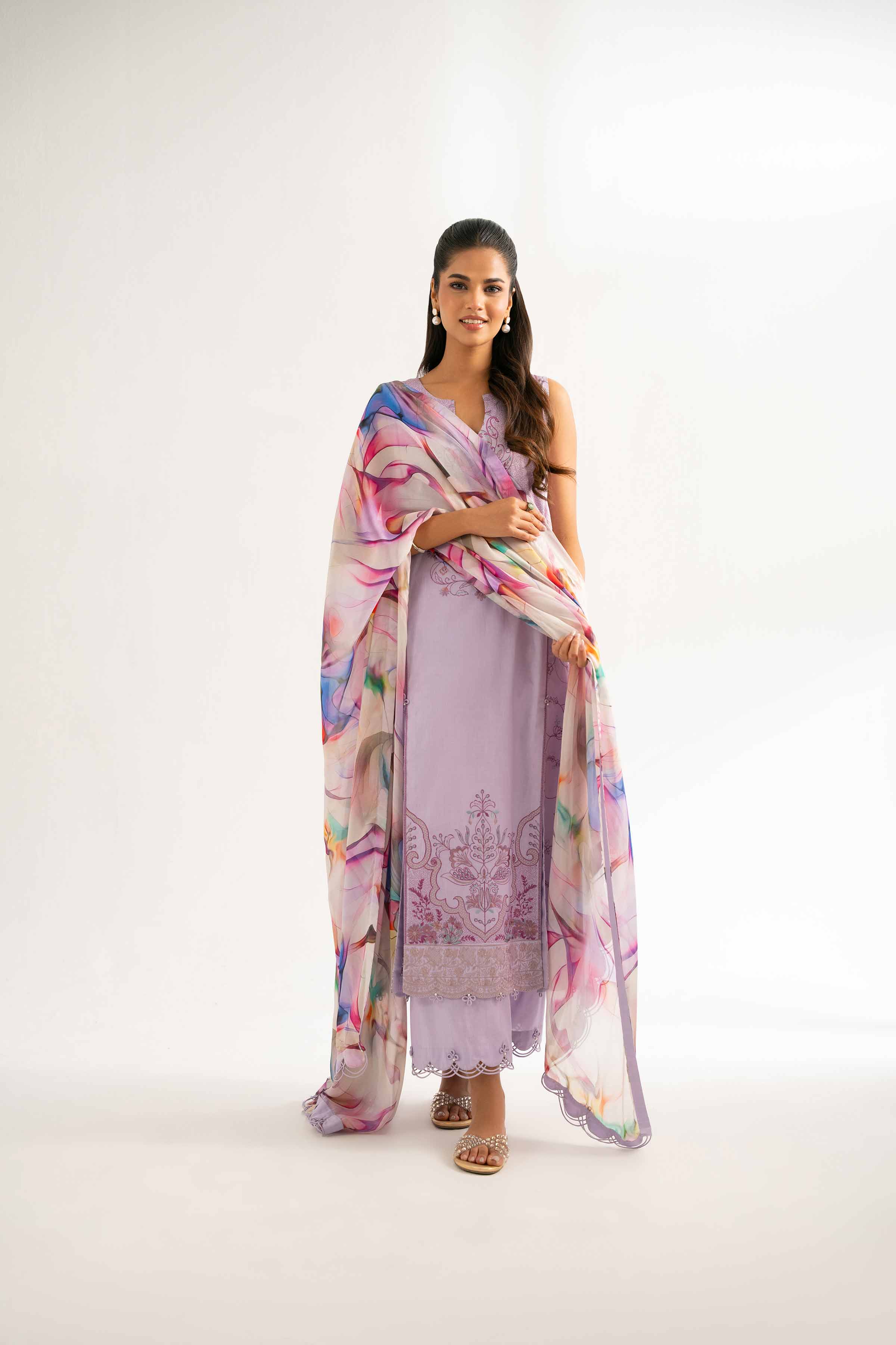 3 Piece - Embroidered Suit - 42519167 for Women - Unstitched Collection | Nishat | Shop Online