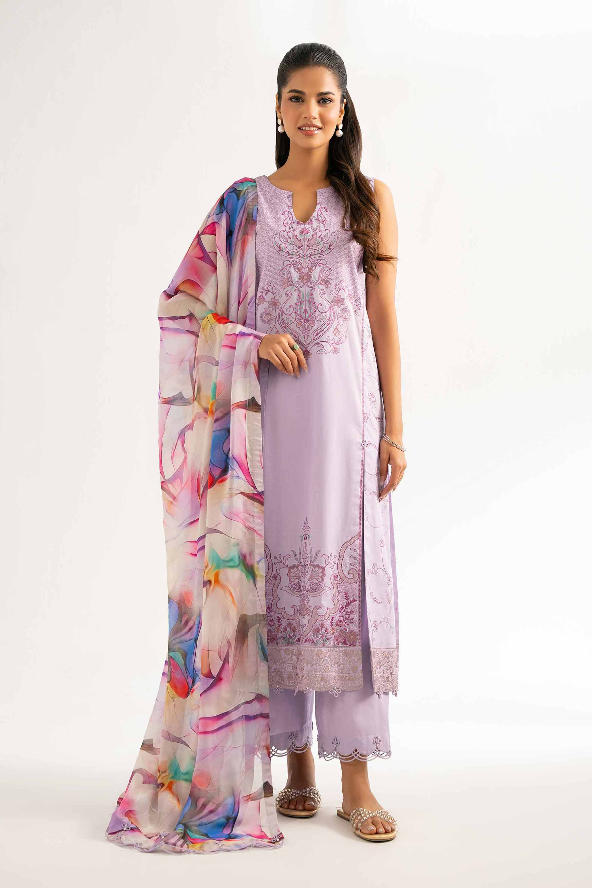 3 Piece - Embroidered Suit - 42519167 for Women - Unstitched Collection | Nishat | Shop Online