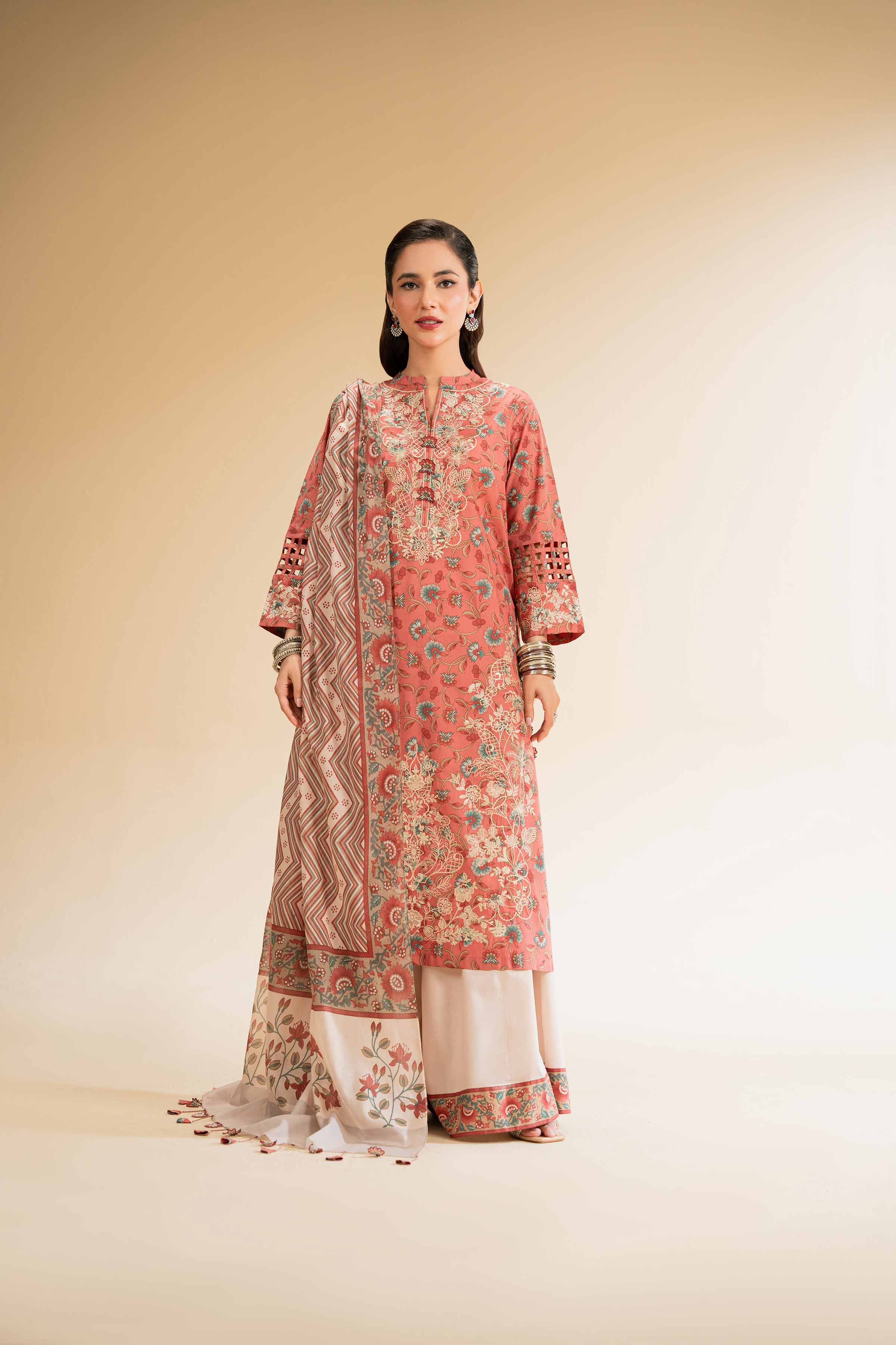 3 Piece - Printed Embroidered Suit - 42519174 for Women - Unstitched Collection | Nishat | Shop Online
