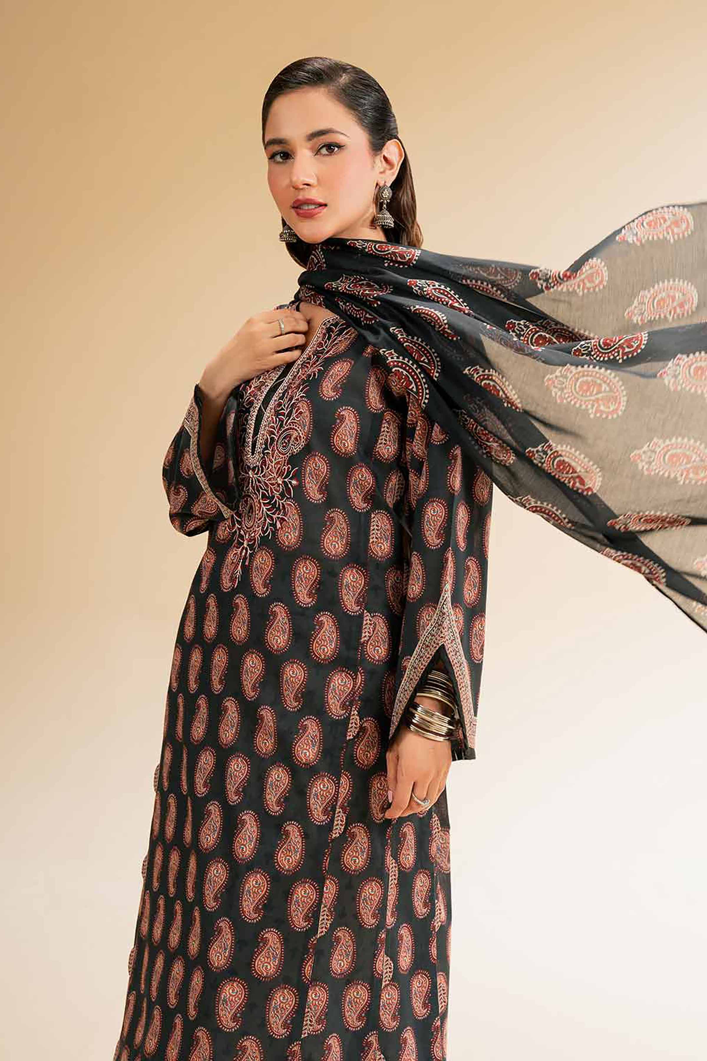 3 Piece - Printed Embroidered Suit - 42519175 for Women - Unstitched Collection | Nishat | Shop Online