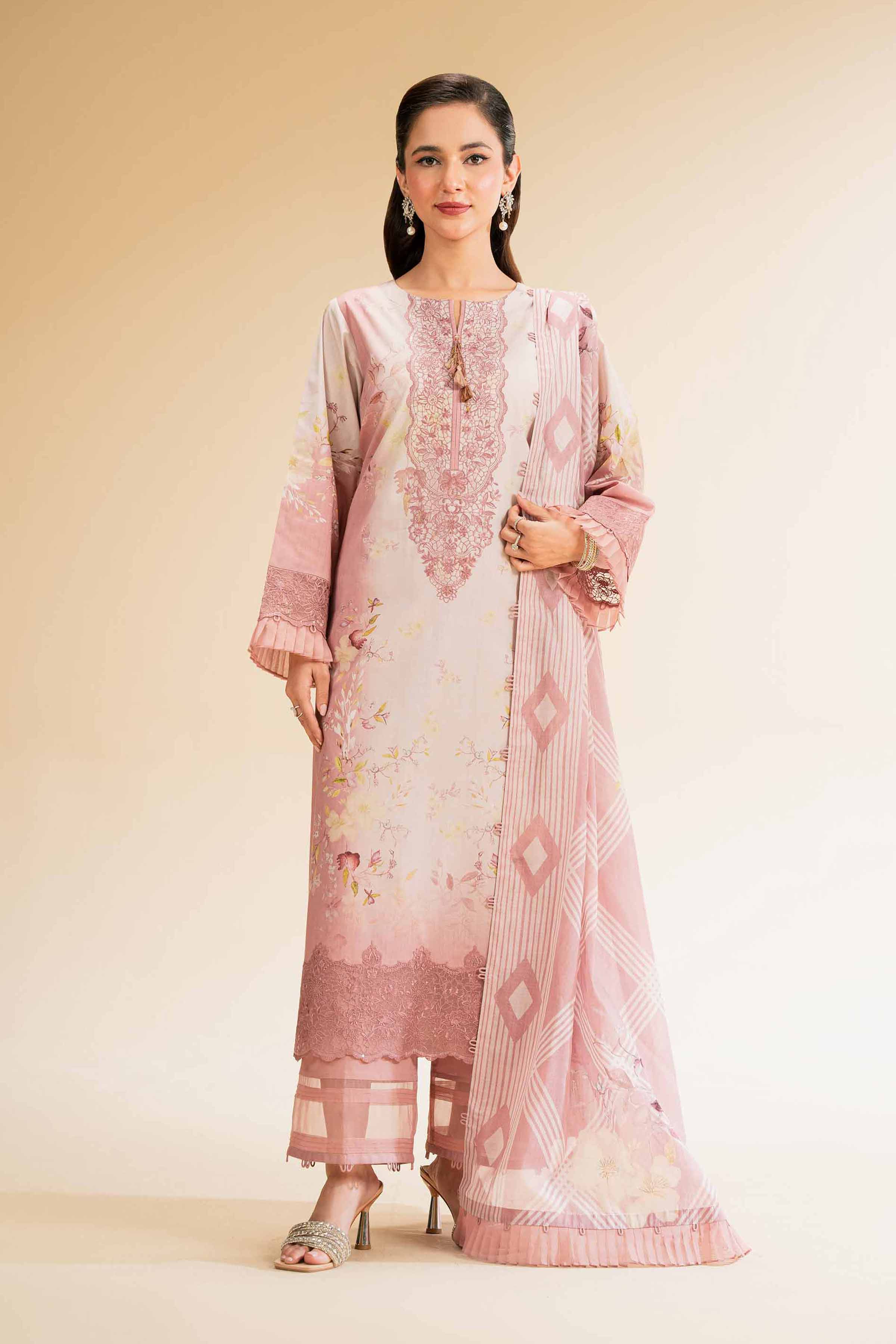 3 Piece - Printed Embroidered Suit - 42519176 for Women - Unstitched Collection | Nishat | Shop Online