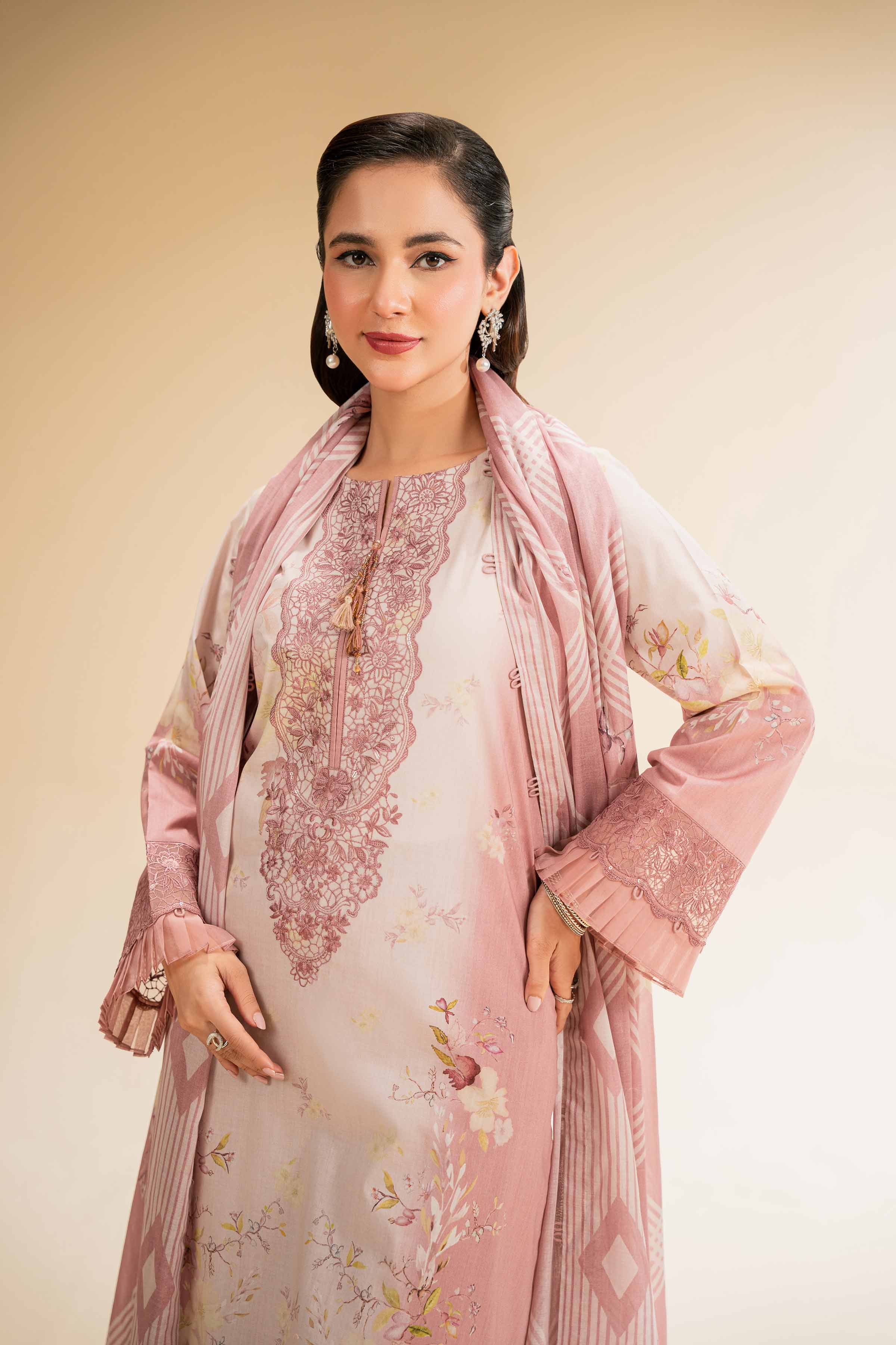 3 Piece - Printed Embroidered Suit - 42519176 for Women - Unstitched Collection | Nishat | Shop Online