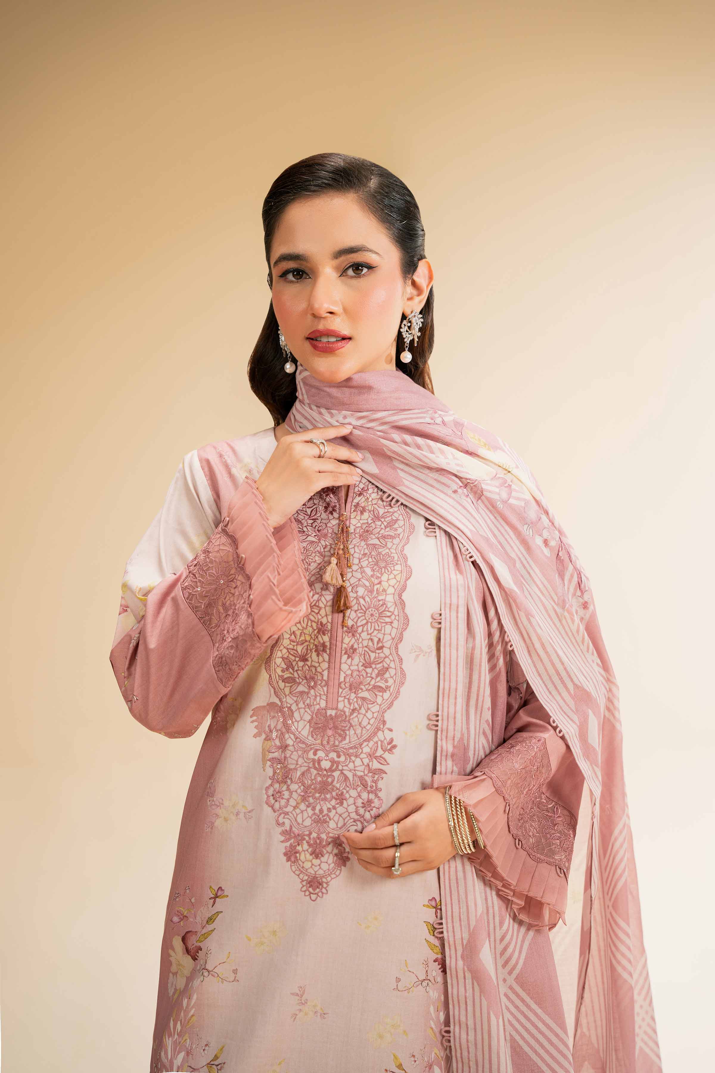 3 Piece - Printed Embroidered Suit - 42519176 for Women - Unstitched Collection | Nishat | Shop Online