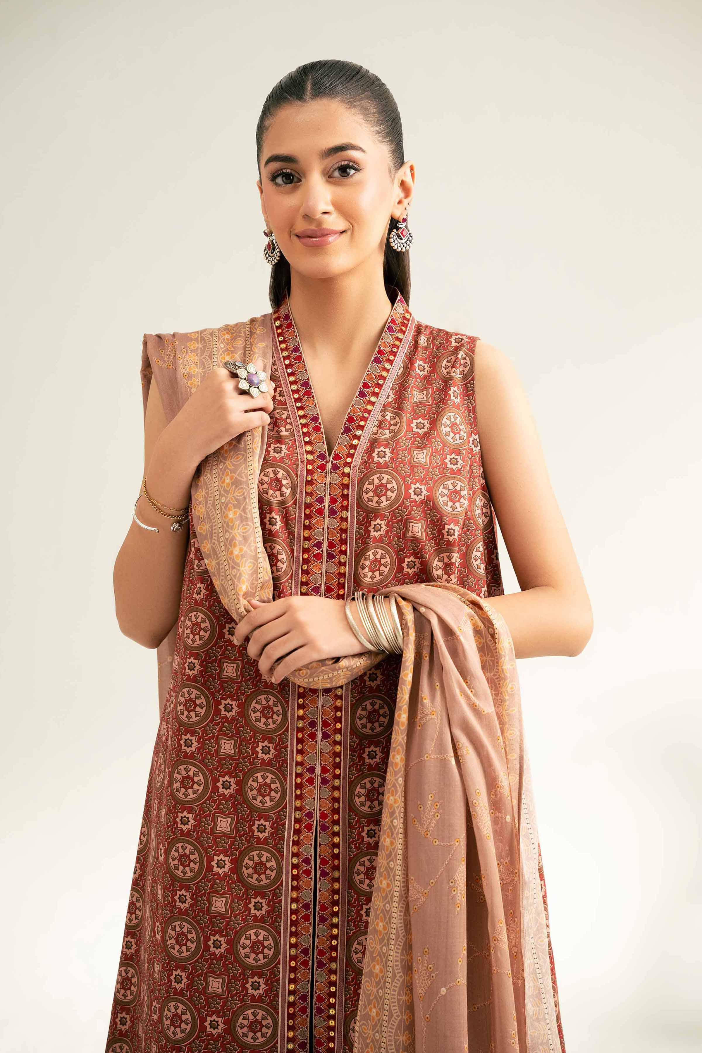 3 Piece - Embroidered Suit - 42519177 for Women - Unstitched Collection | Nishat | Shop Online
