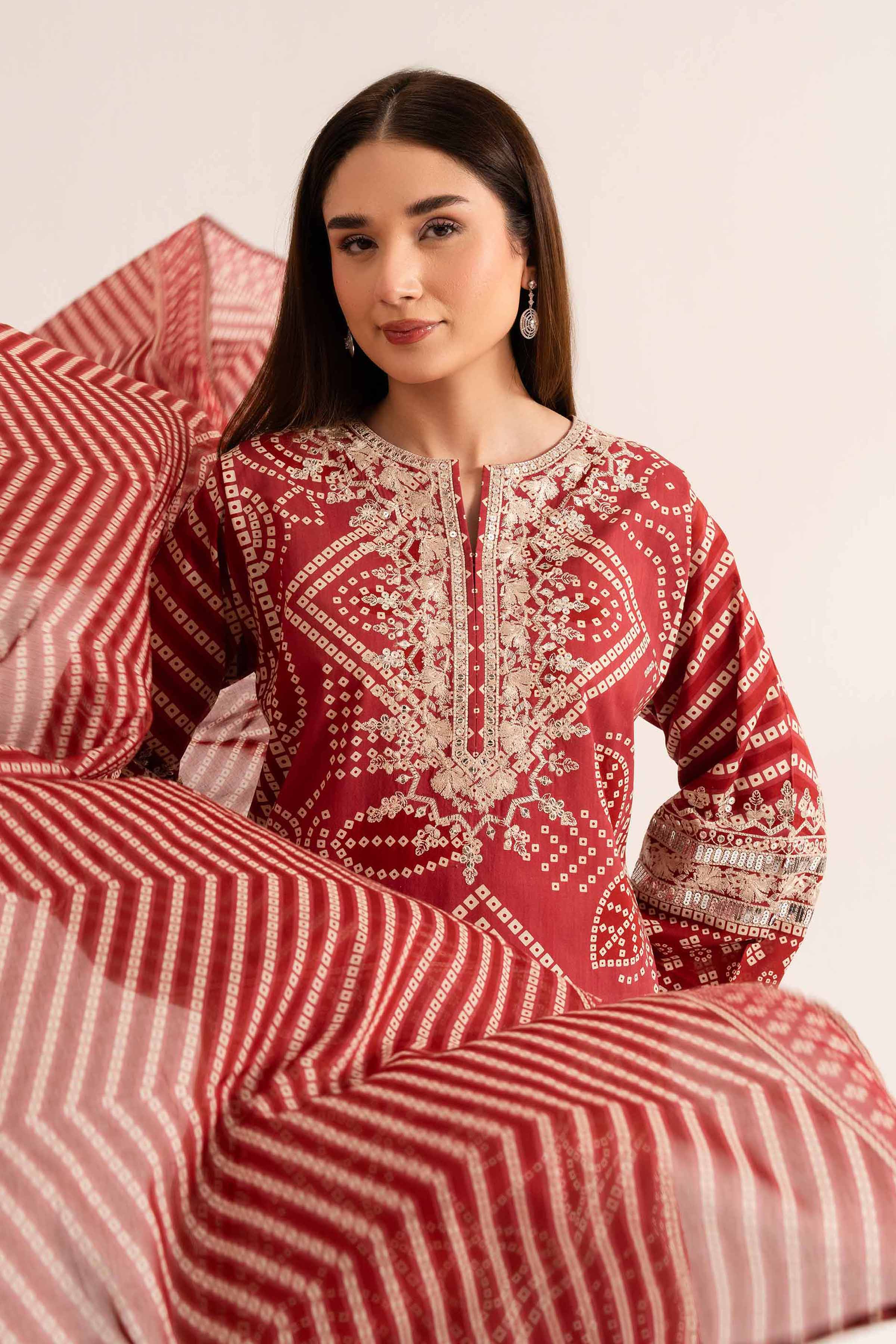 3 Piece - Embroidered Suit - 42519181 for Women - Unstitched Collection | Nishat | Shop Online