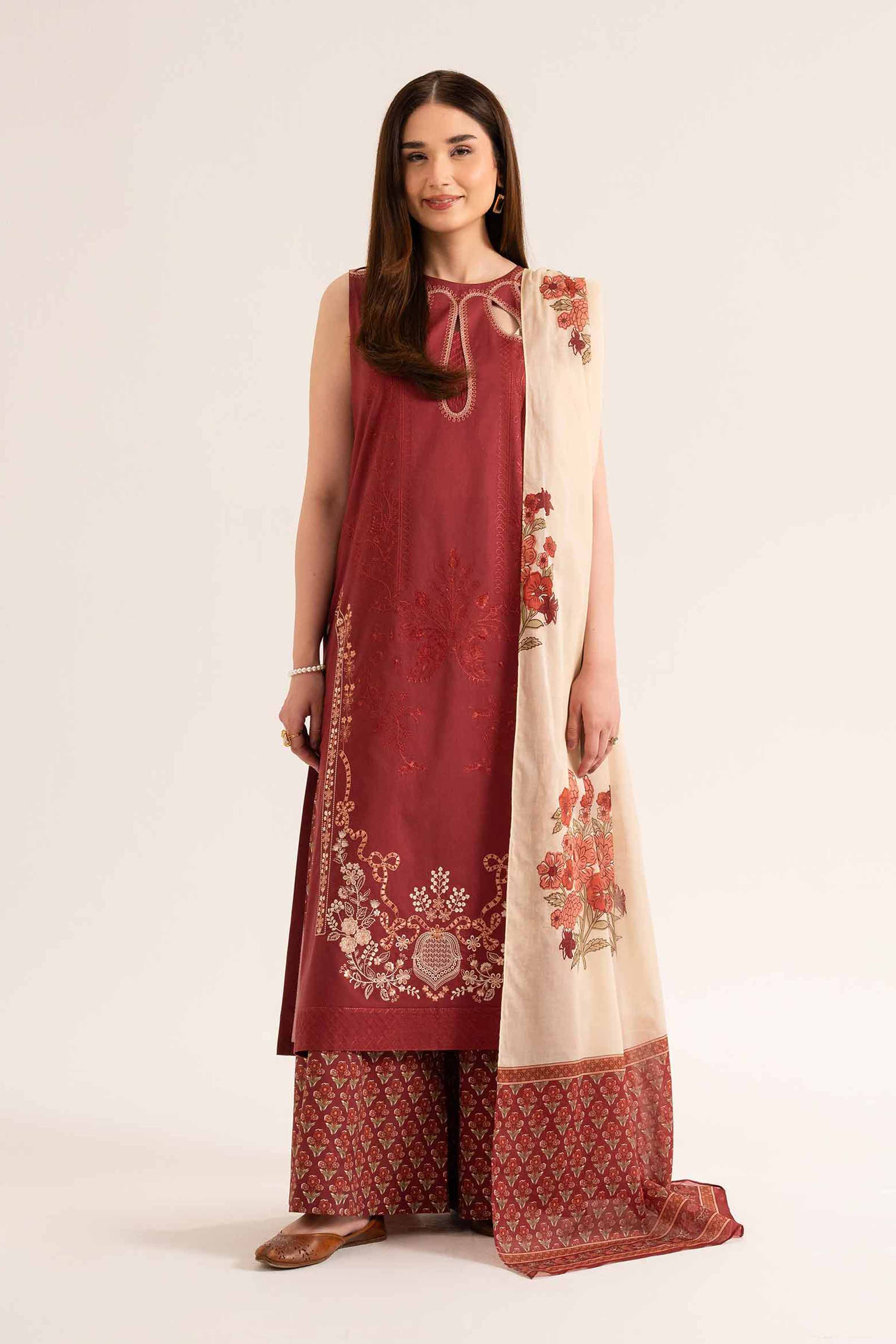 3 Piece - Embroidered Suit - 42519182 for Women - Unstitched Collection | Nishat | Shop Online