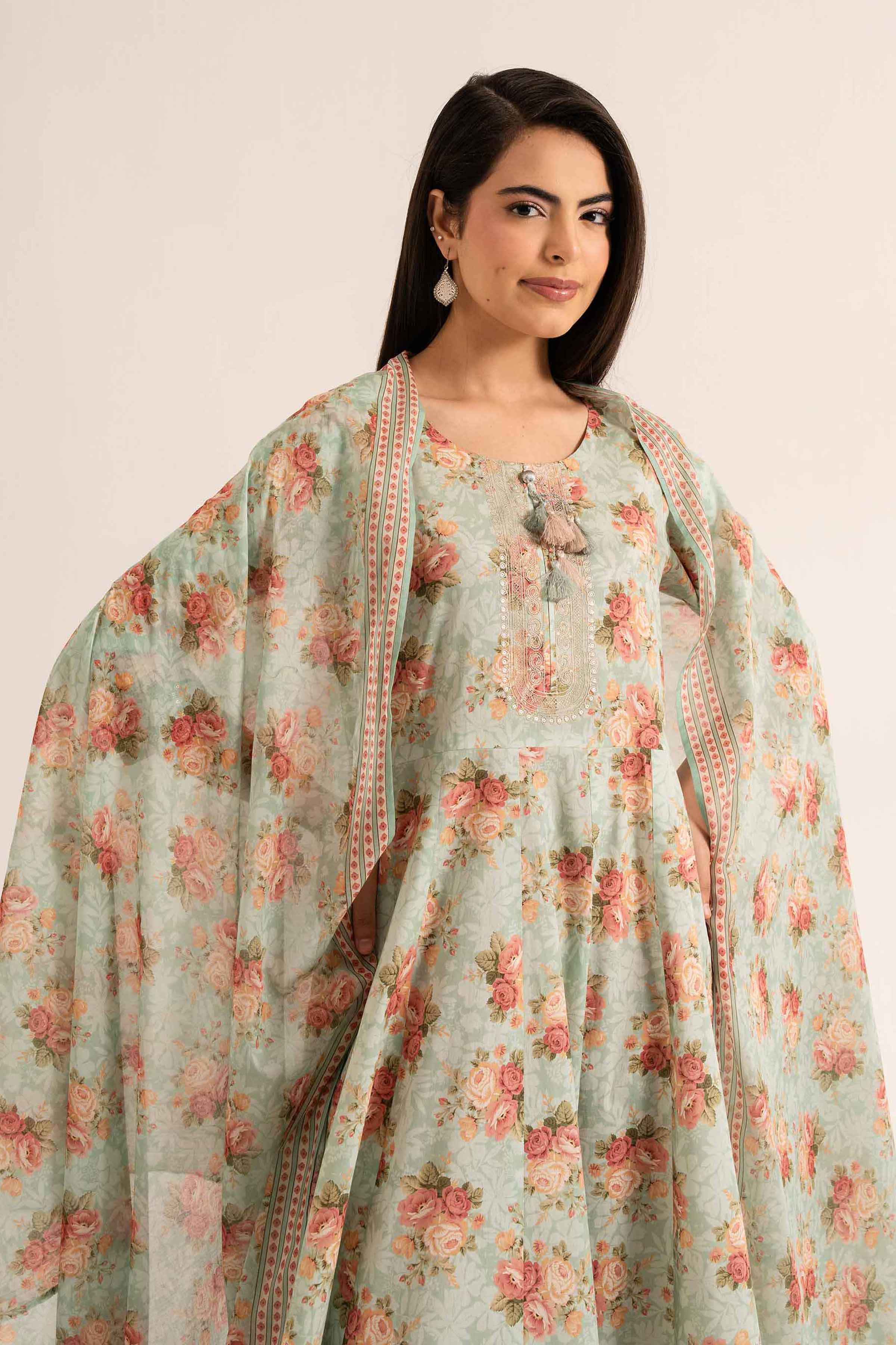 3 Piece - Printed Embroidered Suit - 42519183 for Women - Unstitched Collection | Nishat | Shop Online