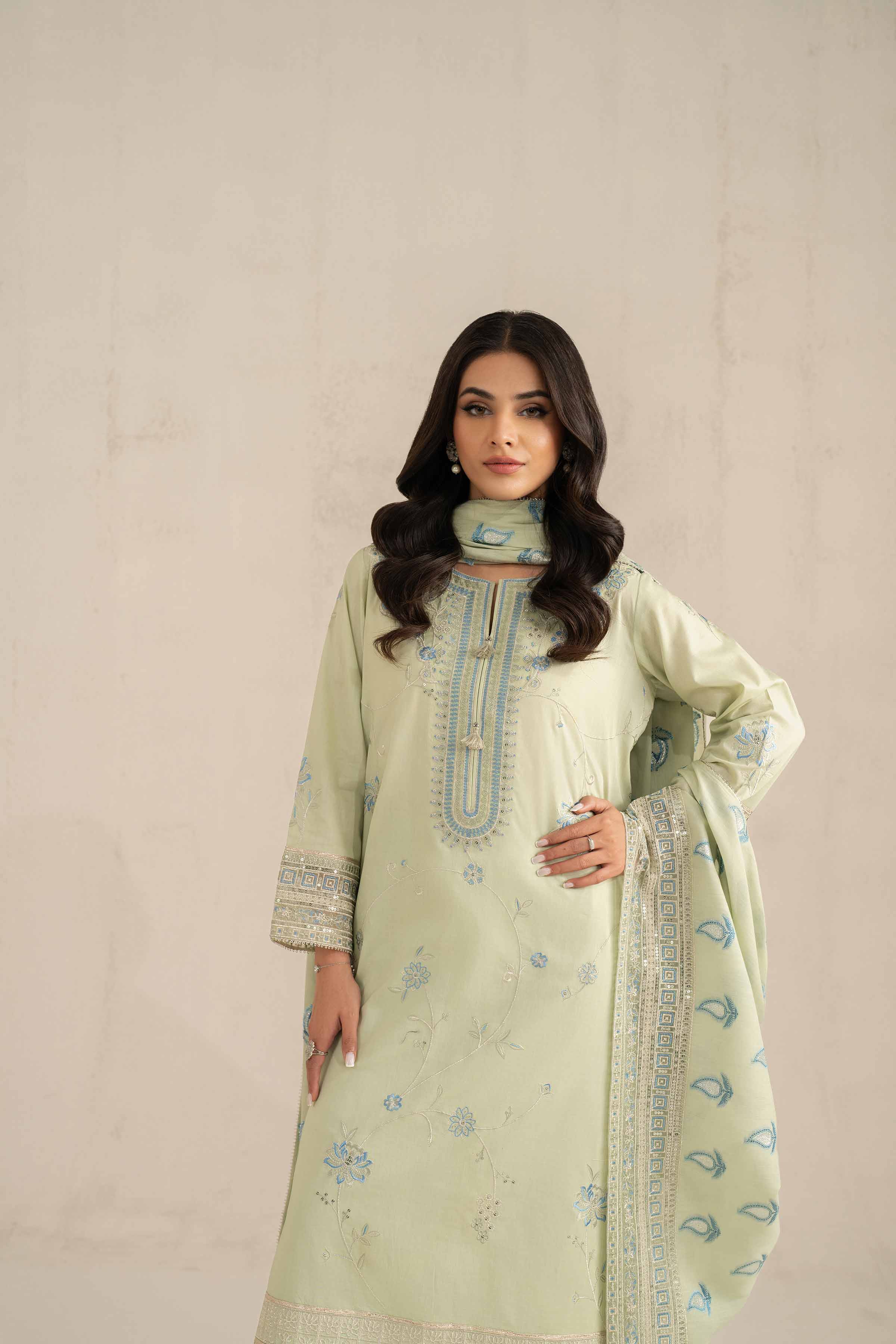 3 Piece - Embroidered Suit - 42519184 for Women - Unstitched Collection | Nishat | Shop Online