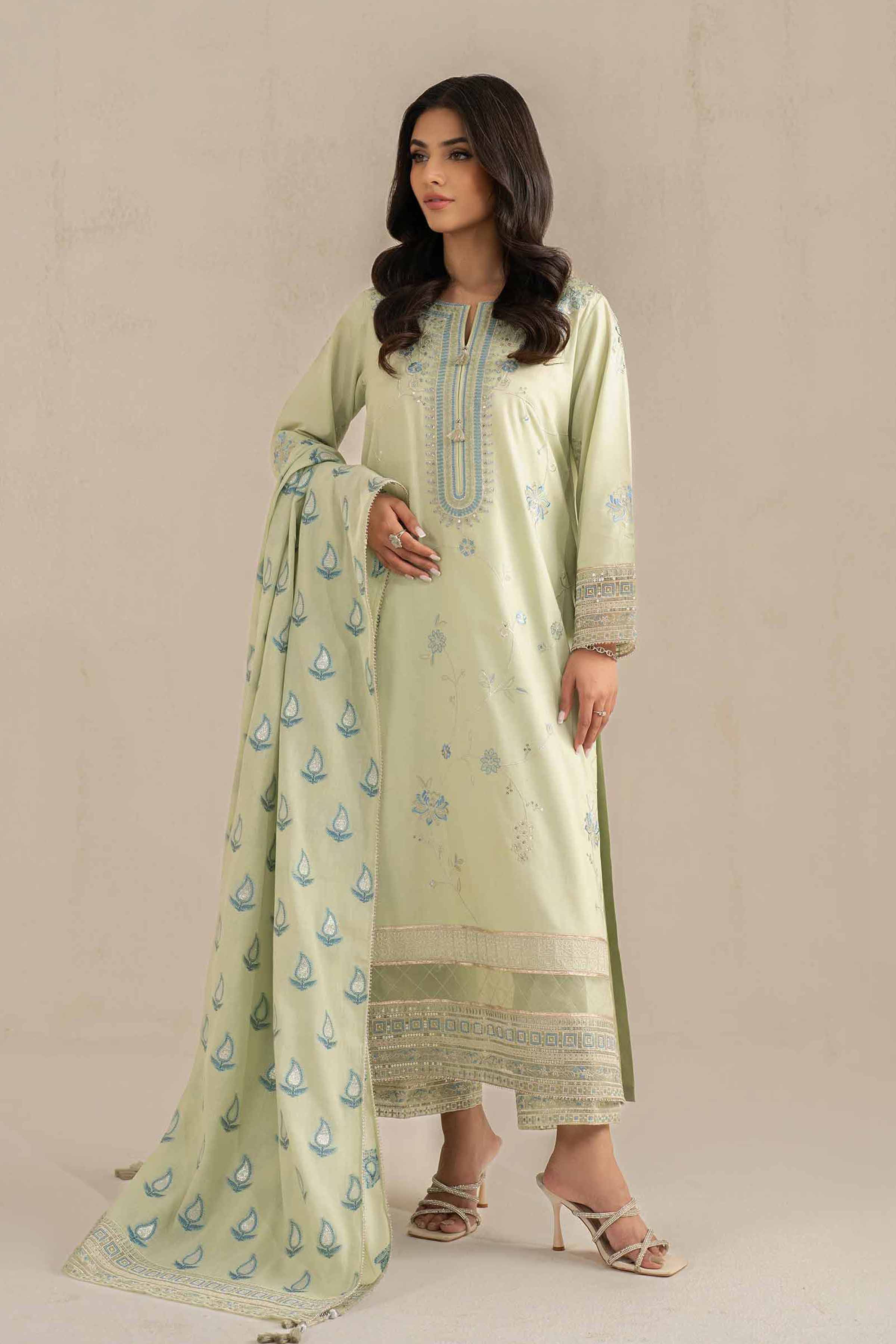 3 Piece - Embroidered Suit - 42519184 for Women - Unstitched Collection | Nishat | Shop Online