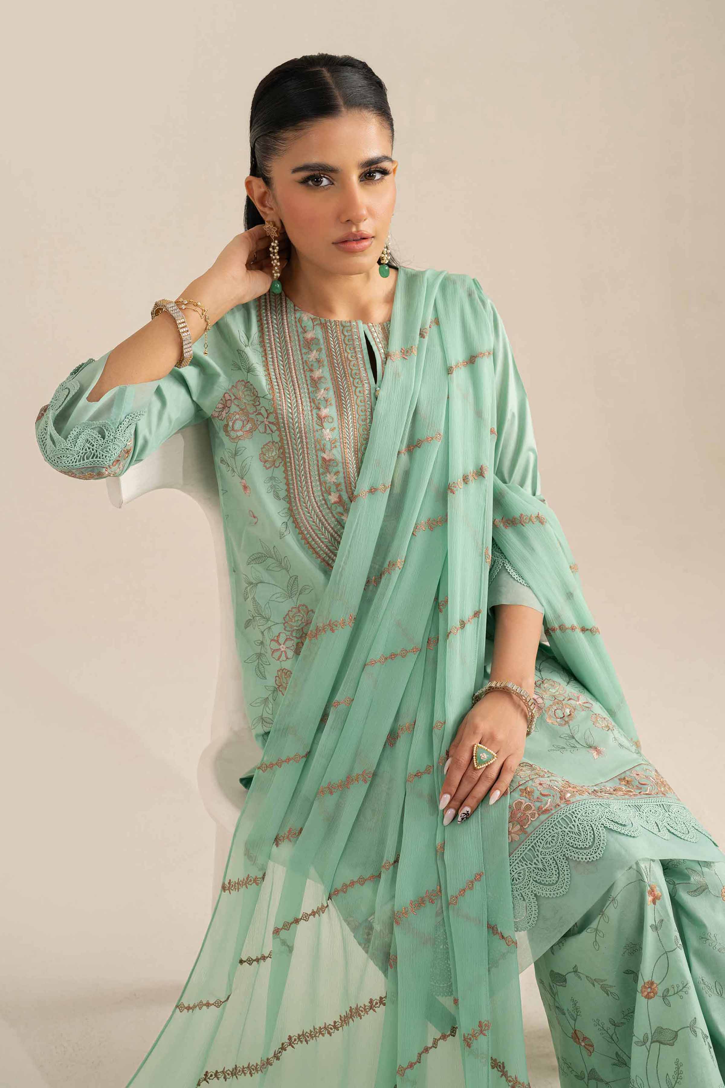 3 Piece - Embroidered Suit - 42519189 for Women - Unstitched Collection | Nishat | Shop Online