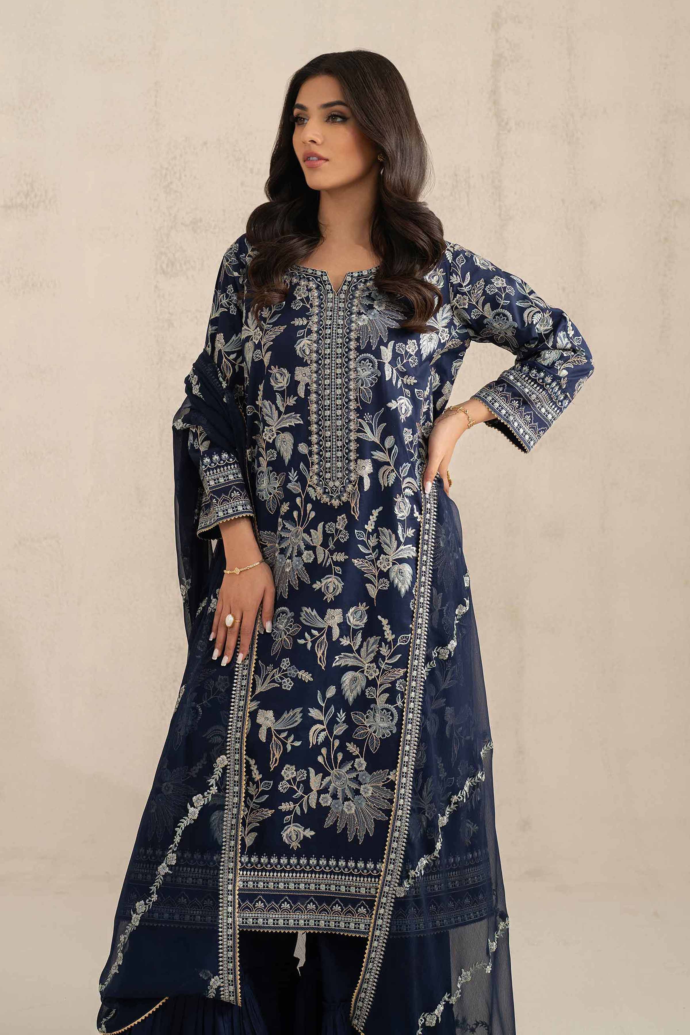 3 Piece - Embroidered Suit - 42519191 for Women - Unstitched Collection | Nishat | Shop Online