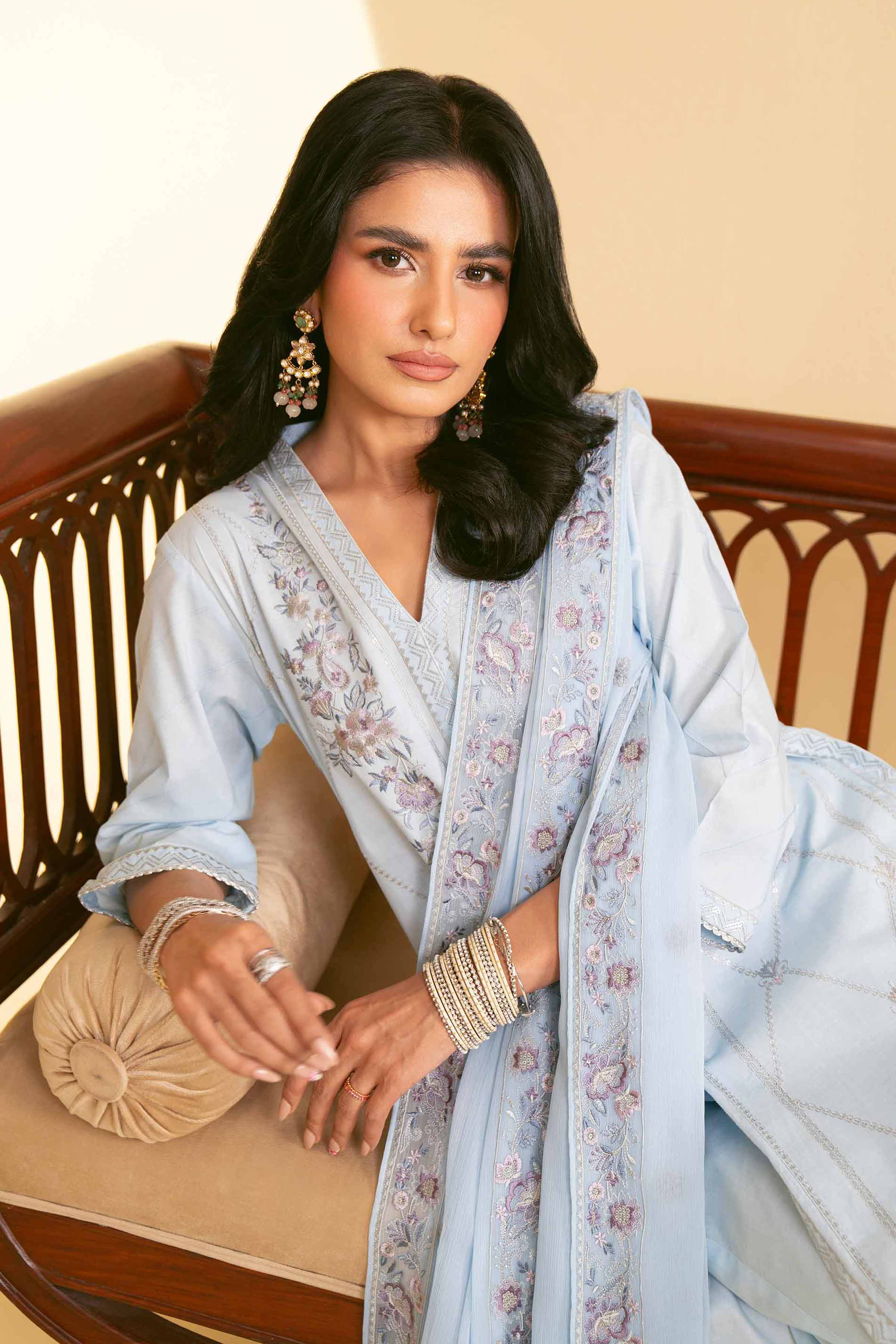 3 Piece - Embroidered Suit - 42519197 for Women - Unstitched Collection | Nishat | Shop Online