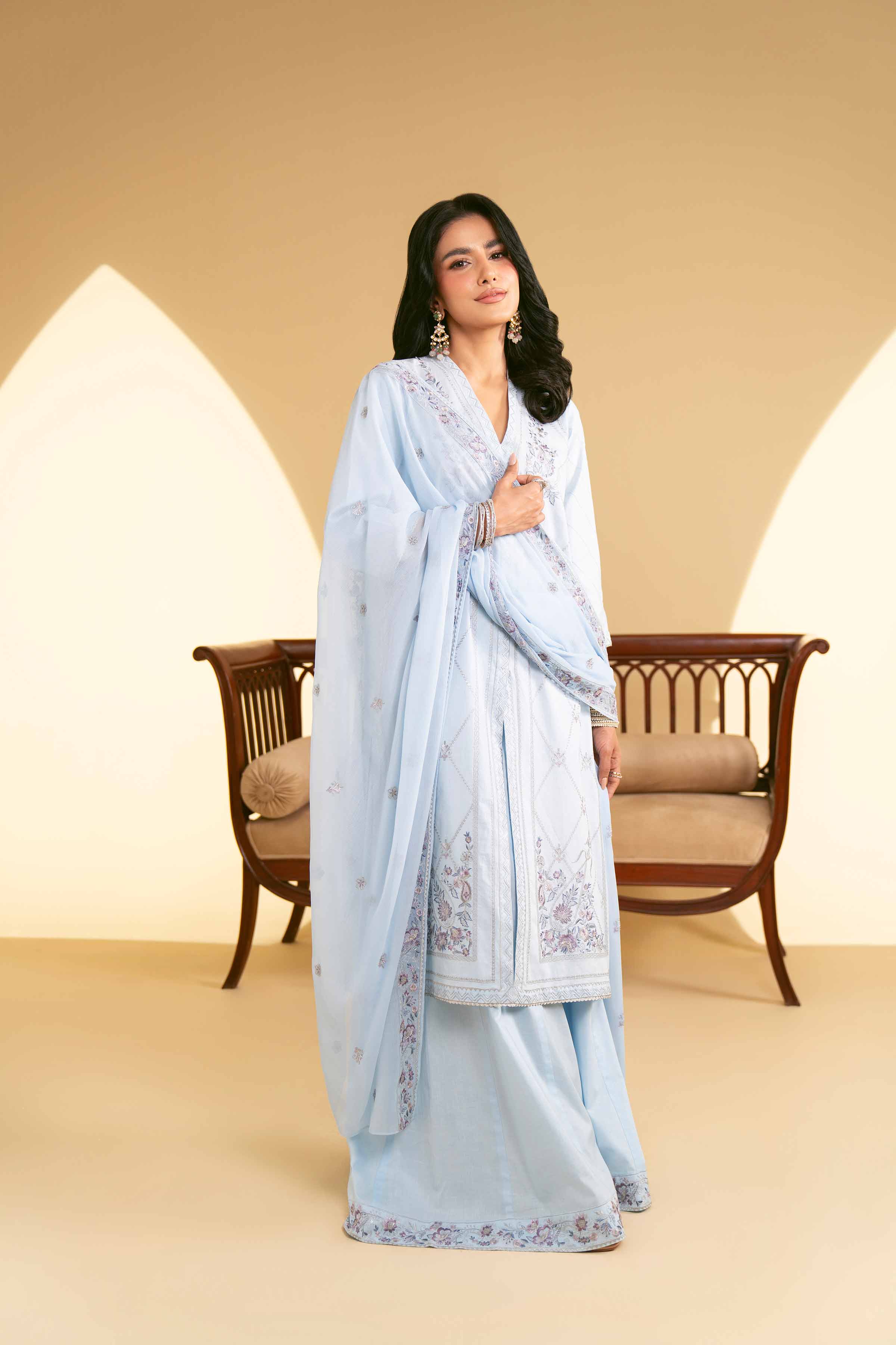 3 Piece - Embroidered Suit - 42519197 for Women - Unstitched Collection | Nishat | Shop Online