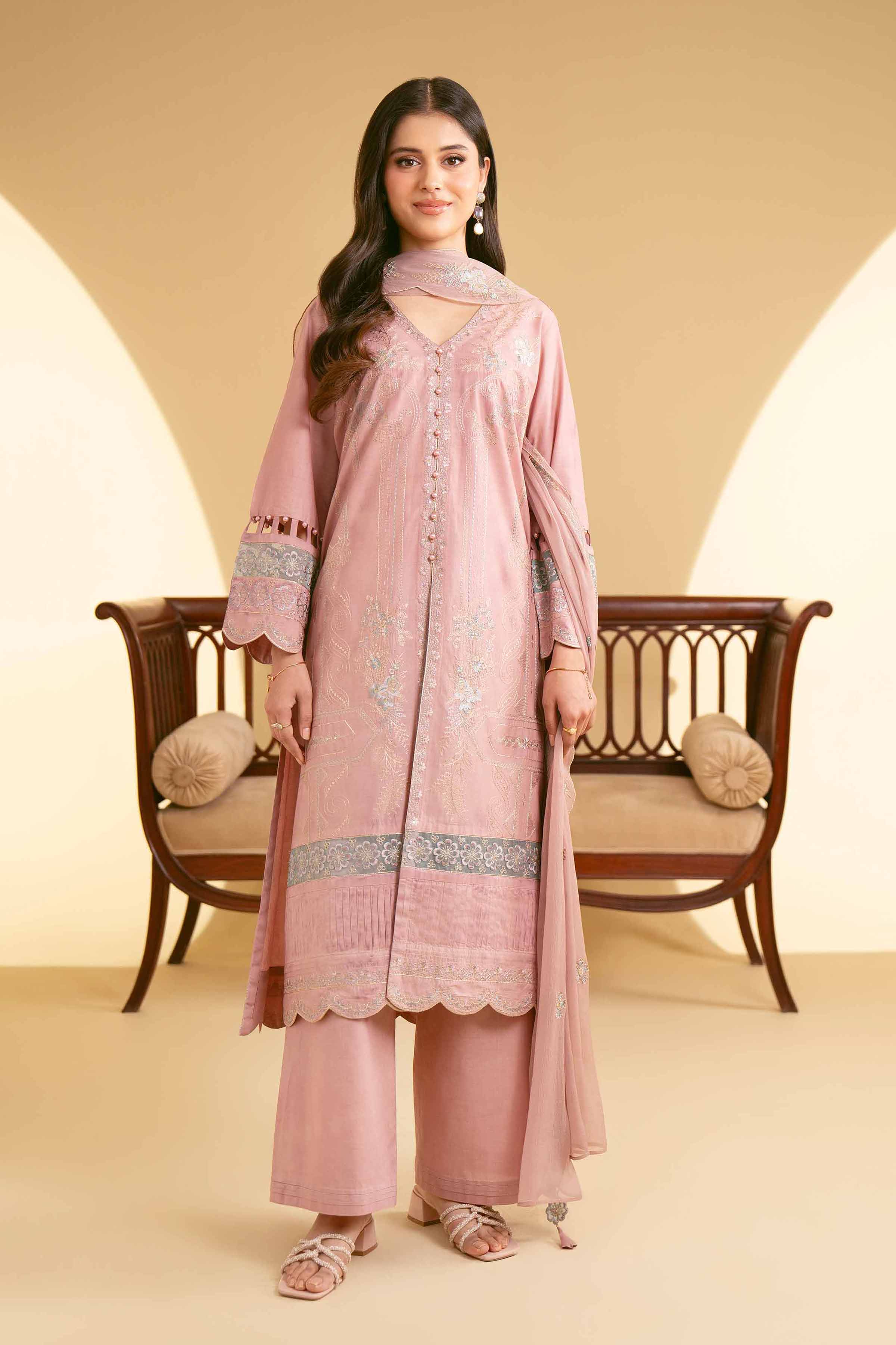 3 Piece - Embroidered Suit - 42519199 for Women - Unstitched Collection | Nishat | Shop Online