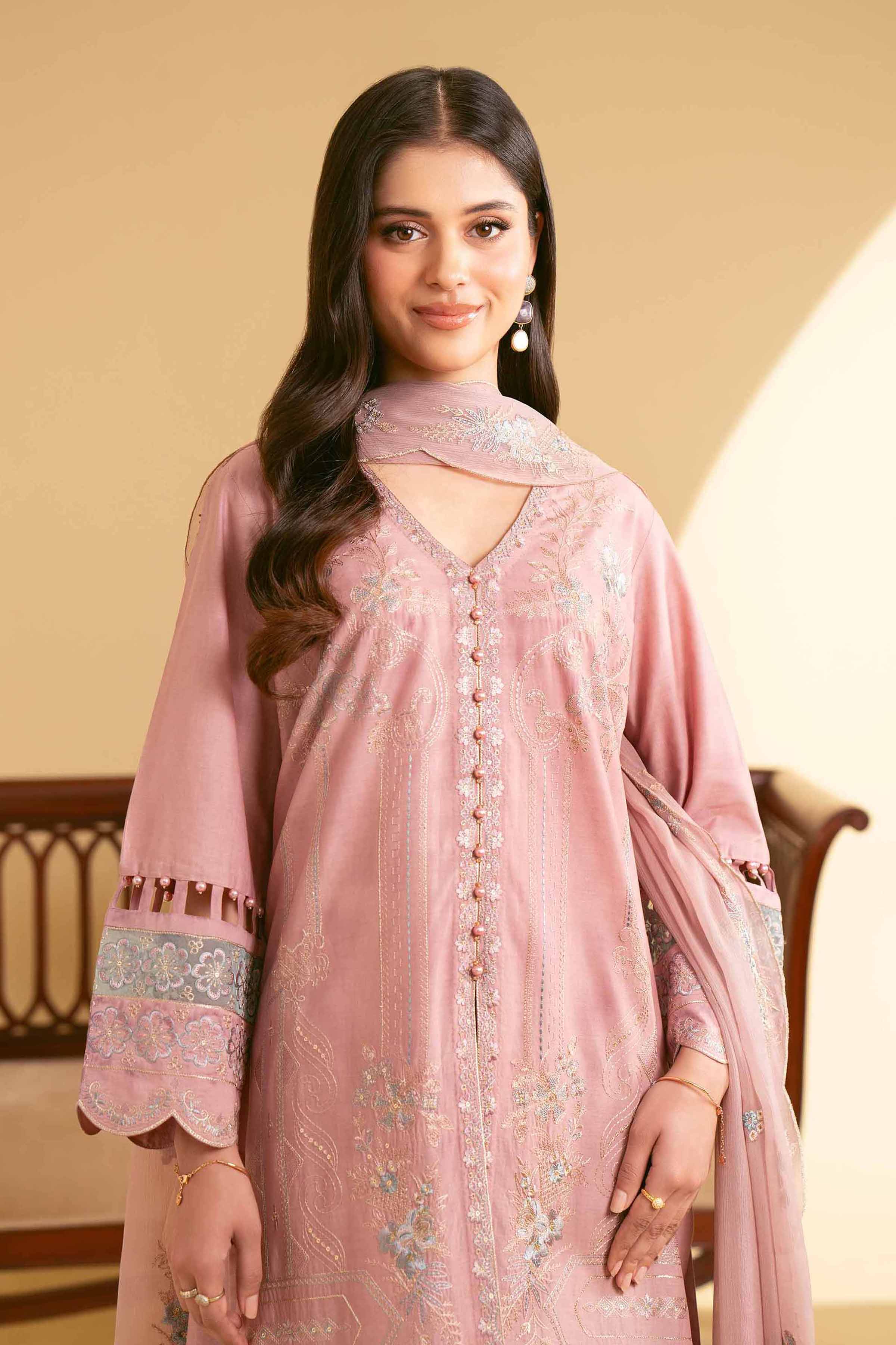 3 Piece - Embroidered Suit - 42519199 for Women - Unstitched Collection | Nishat | Shop Online