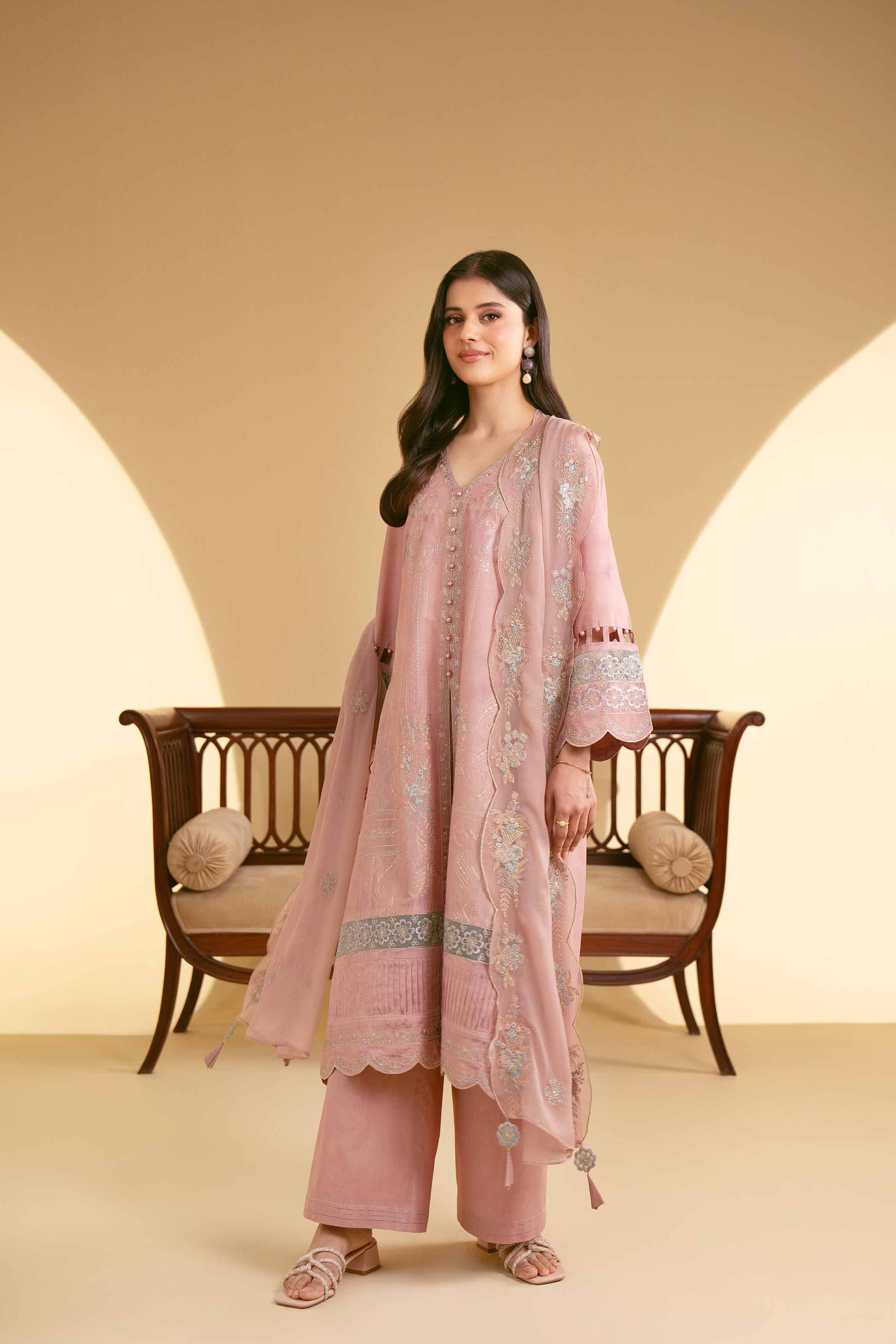 3 Piece - Embroidered Suit - 42519199 for Women - Unstitched Collection | Nishat | Shop Online