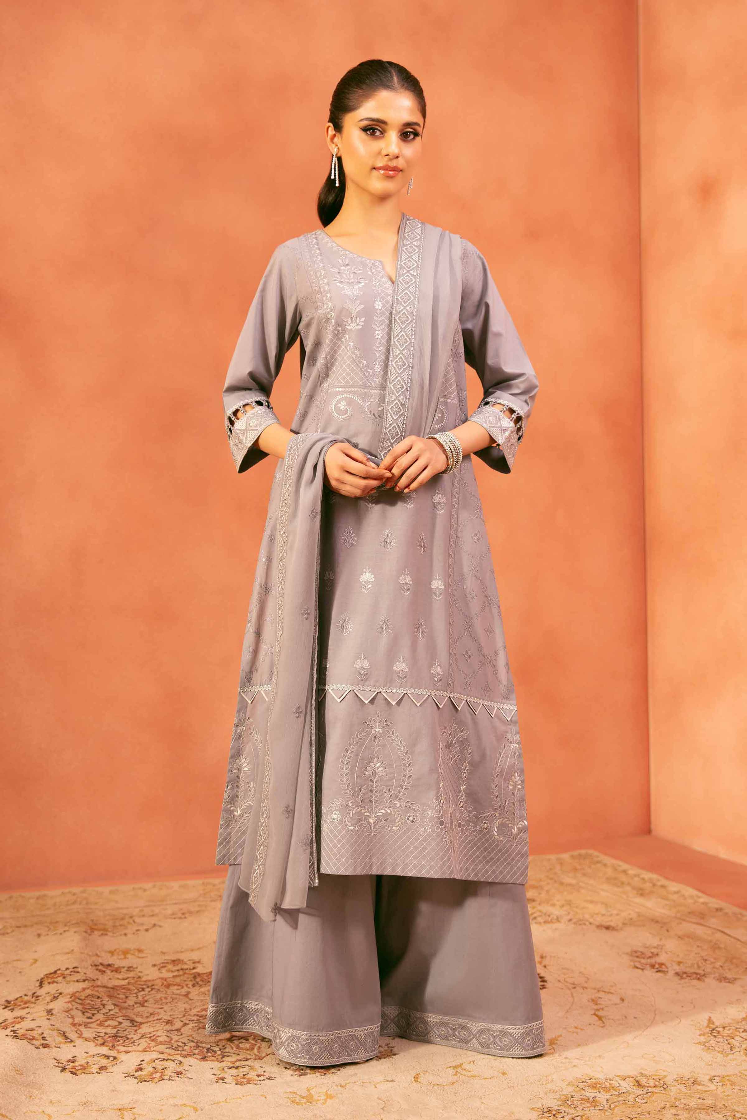 3 Piece - Embroidered Suit - 42519200 for Women - Unstitched Collection | Nishat | Shop Online