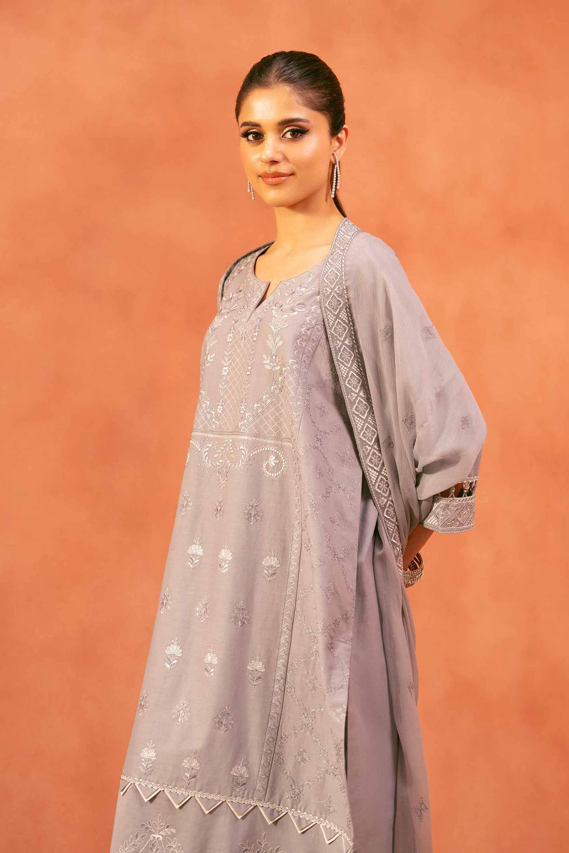 3 Piece - Embroidered Suit - 42519200 for Women - Unstitched Collection | Nishat | Shop Online