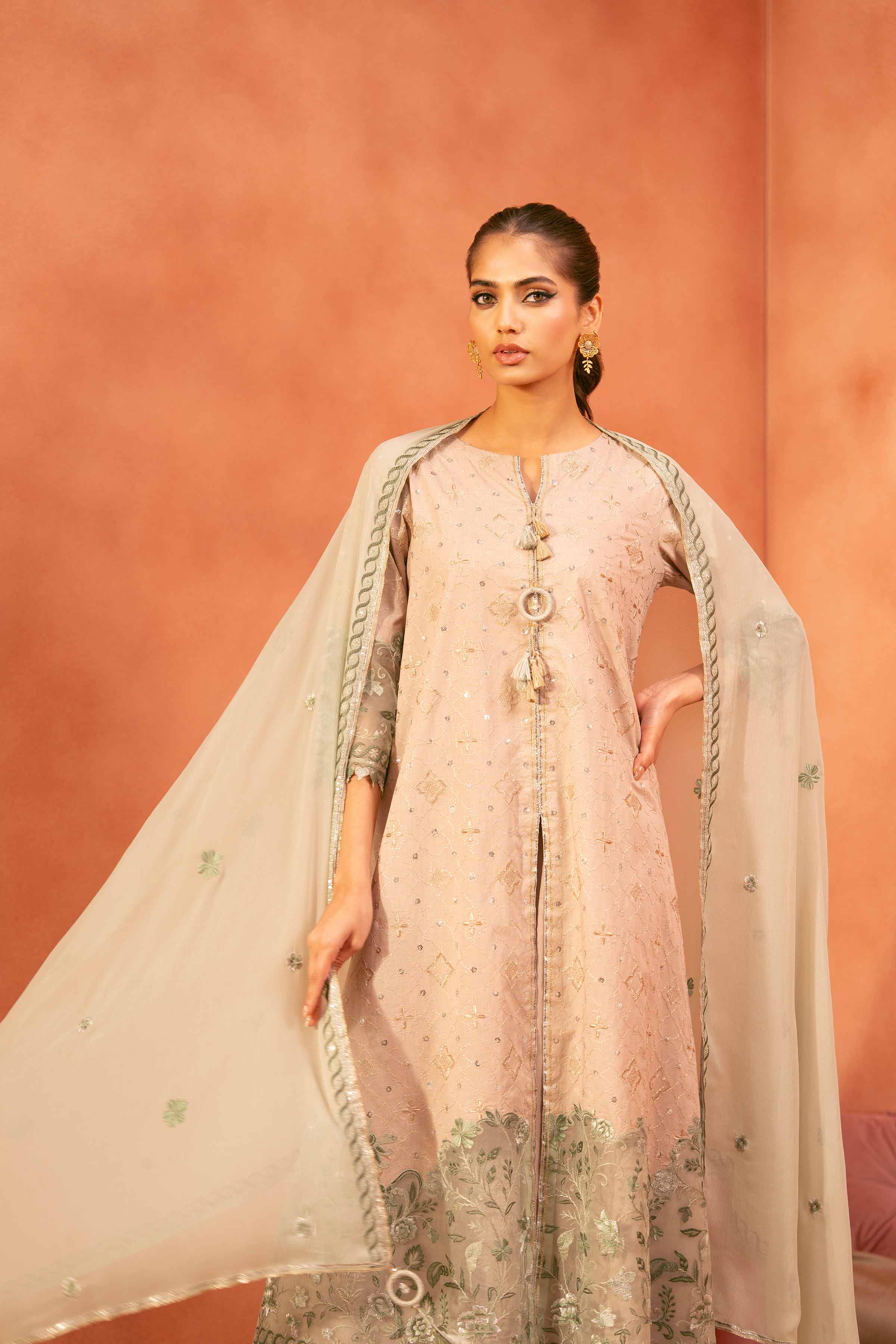 3 Piece - Embroidered Suit - 42519201 for Women - Unstitched Collection | Nishat | Shop Online