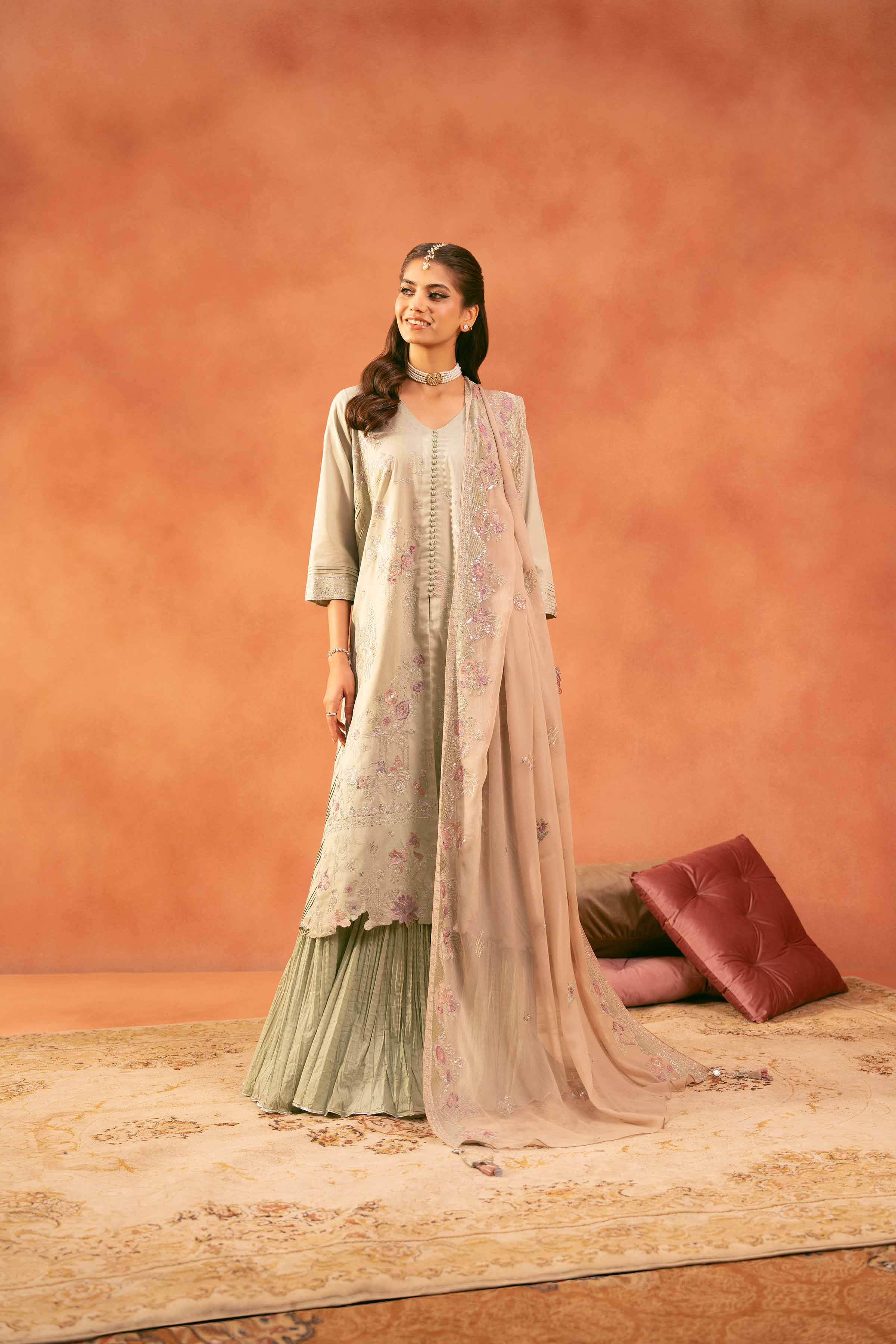 3 Piece - Embroidered Suit - 42519202 for Women - Unstitched Collection | Nishat | Shop Online