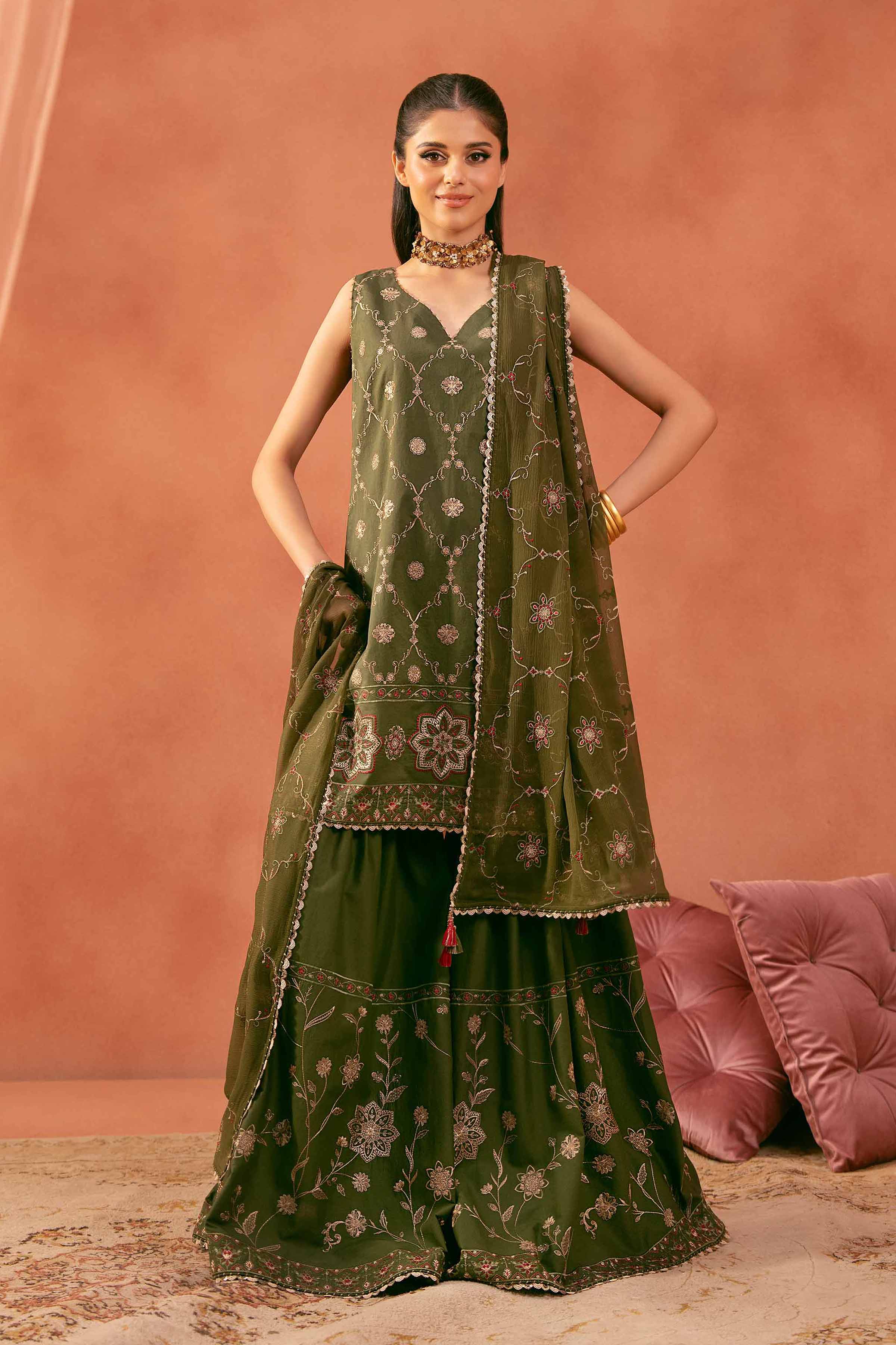 3 Piece - Embroidered Suit - 42519203 for Women - Unstitched Collection | Nishat | Shop Online