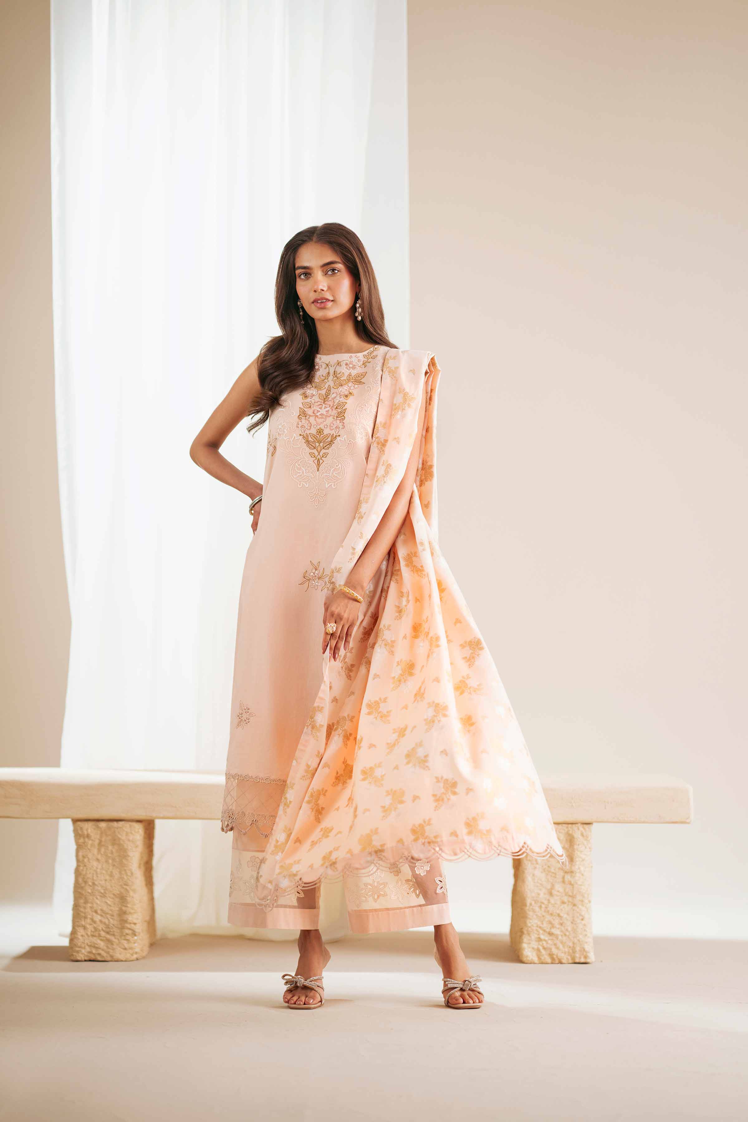 3 Piece - Embroidered Suit - 42519212 for Women - Unstitched Collection | Nishat | Shop Online