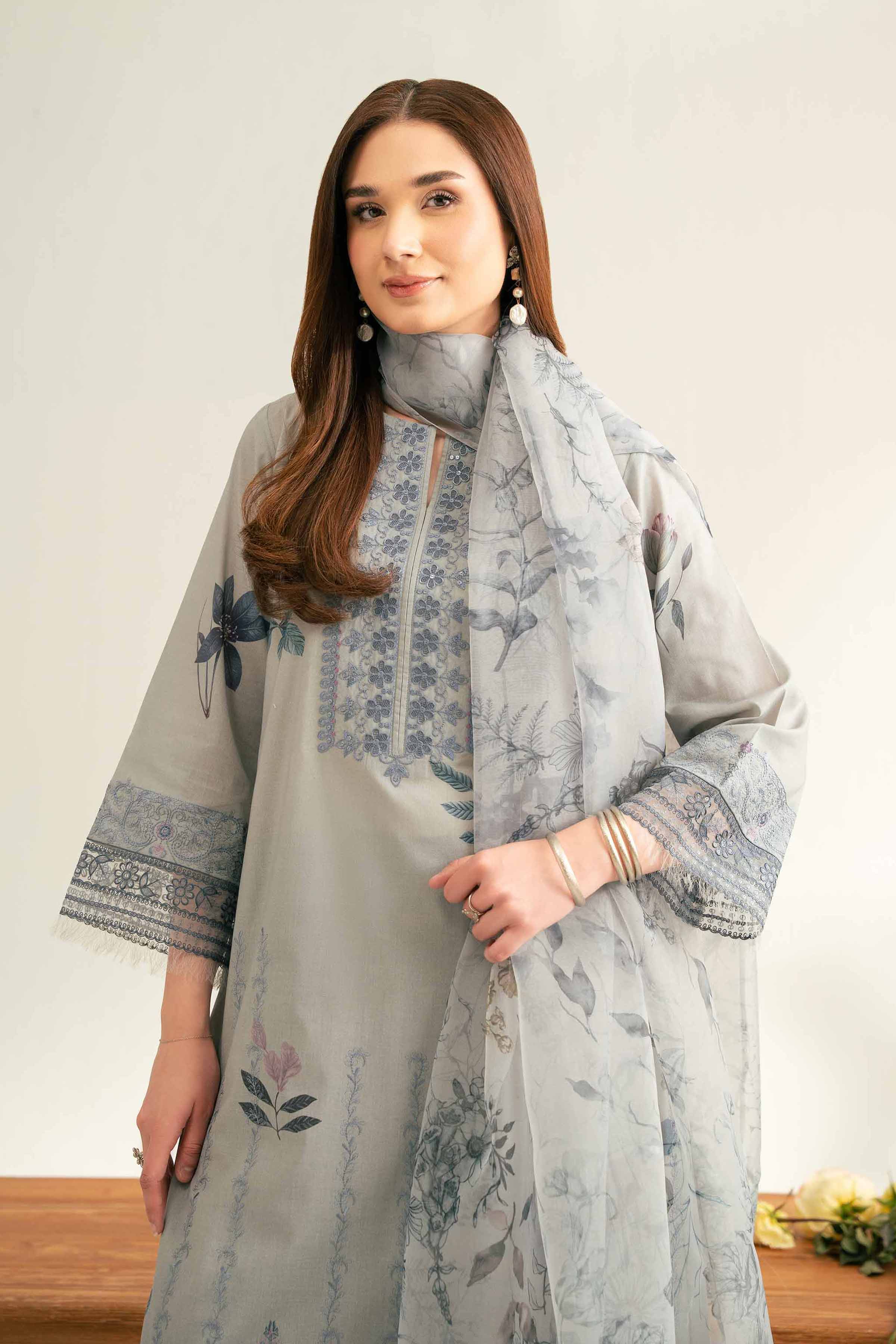 3 Piece - Embroidered Suit - 42519371 for Women - Unstitched Collection | Nishat | Shop Online