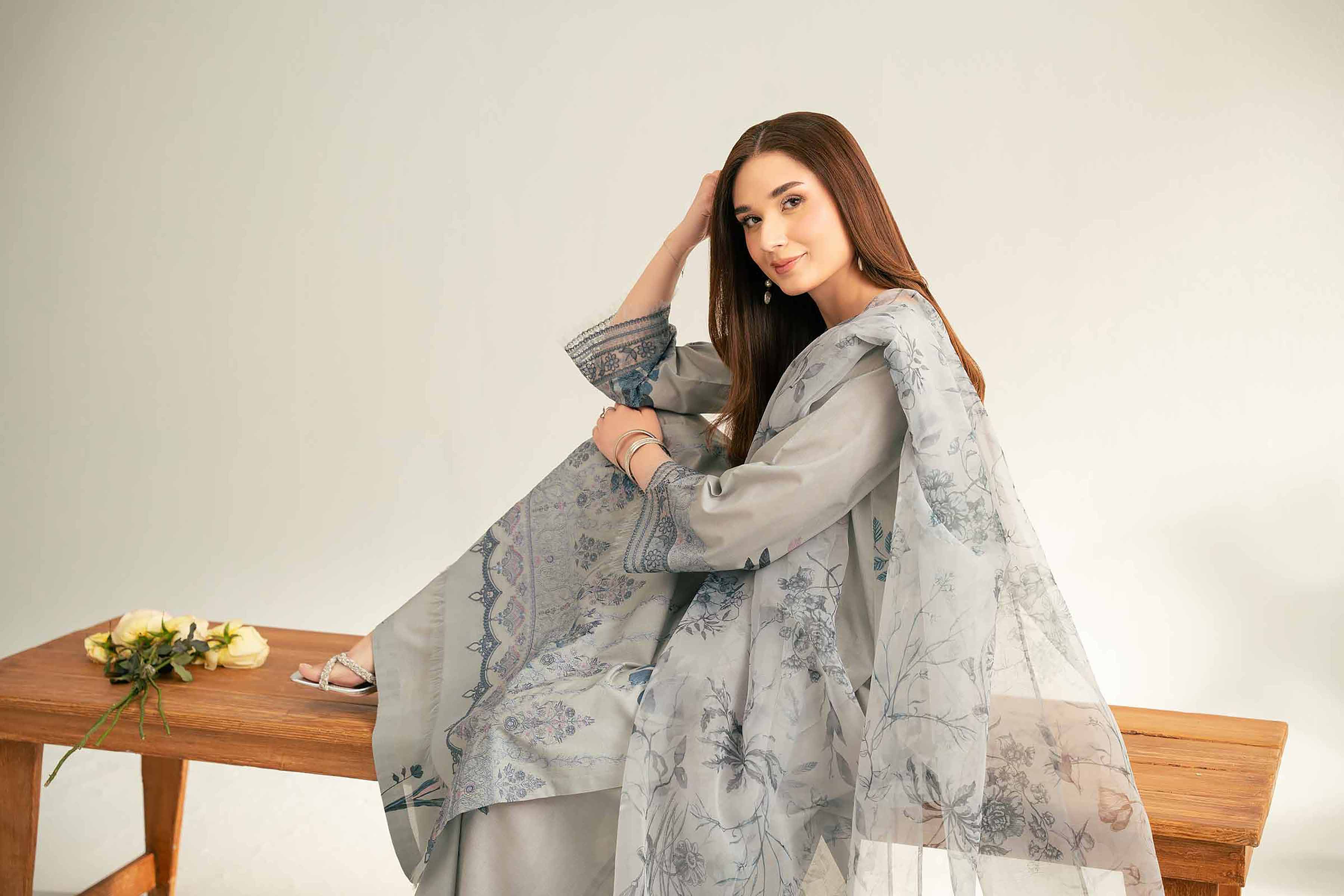 3 Piece - Embroidered Suit - 42519371 for Women - Unstitched Collection | Nishat | Shop Online