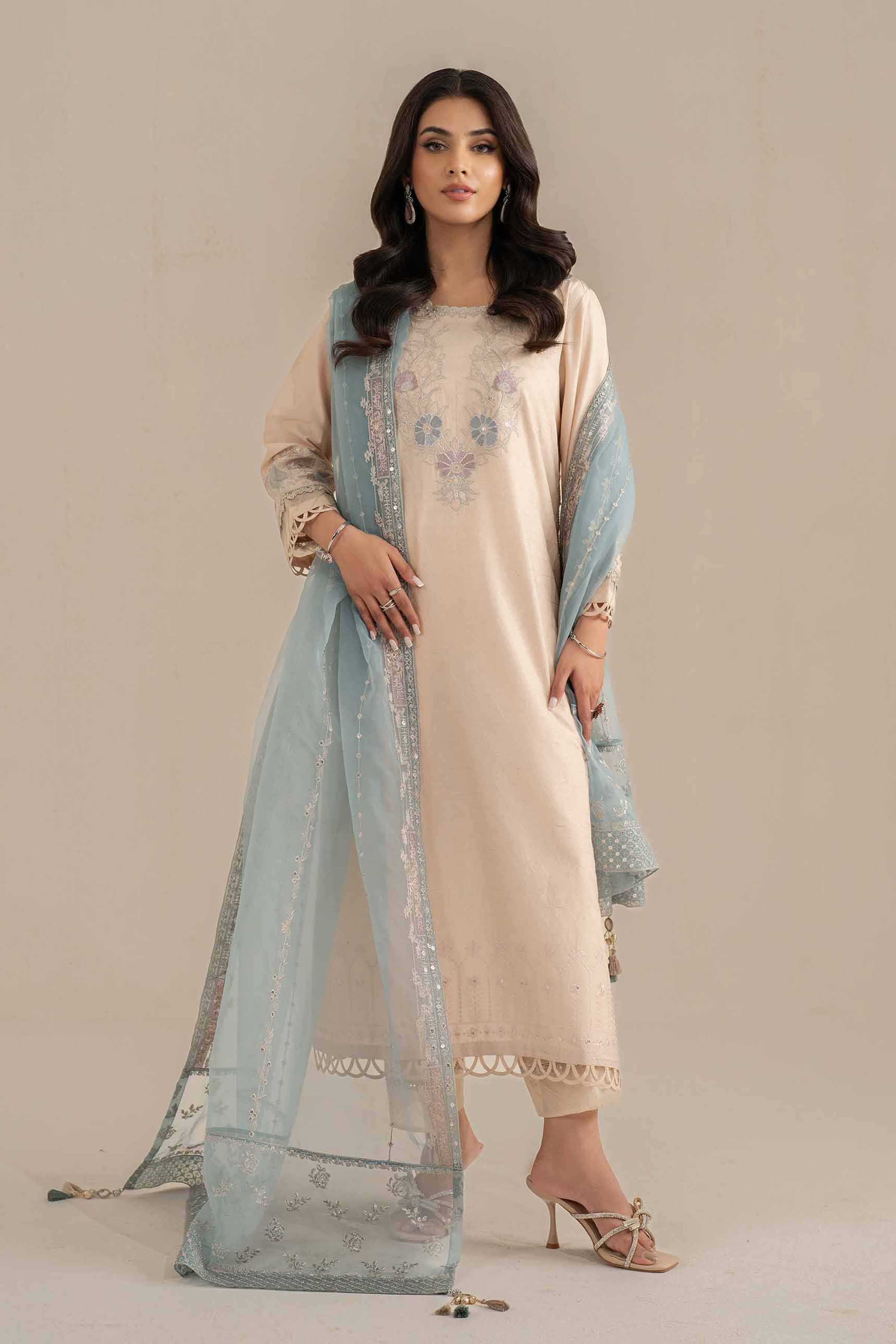 3 Piece - Embroidered Suit - 42519372 for Women - Unstitched Collection | Nishat | Shop Online