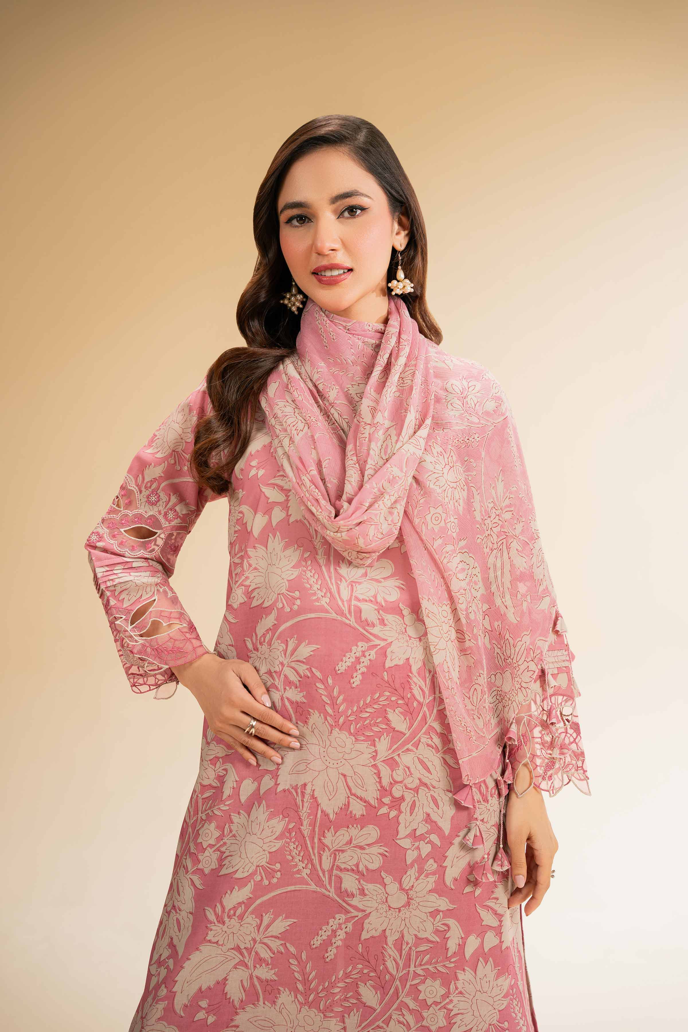 3 Piece - Printed Embroidered Suit - 42519395 for Women - Unstitched Collection | Nishat | Shop Online
